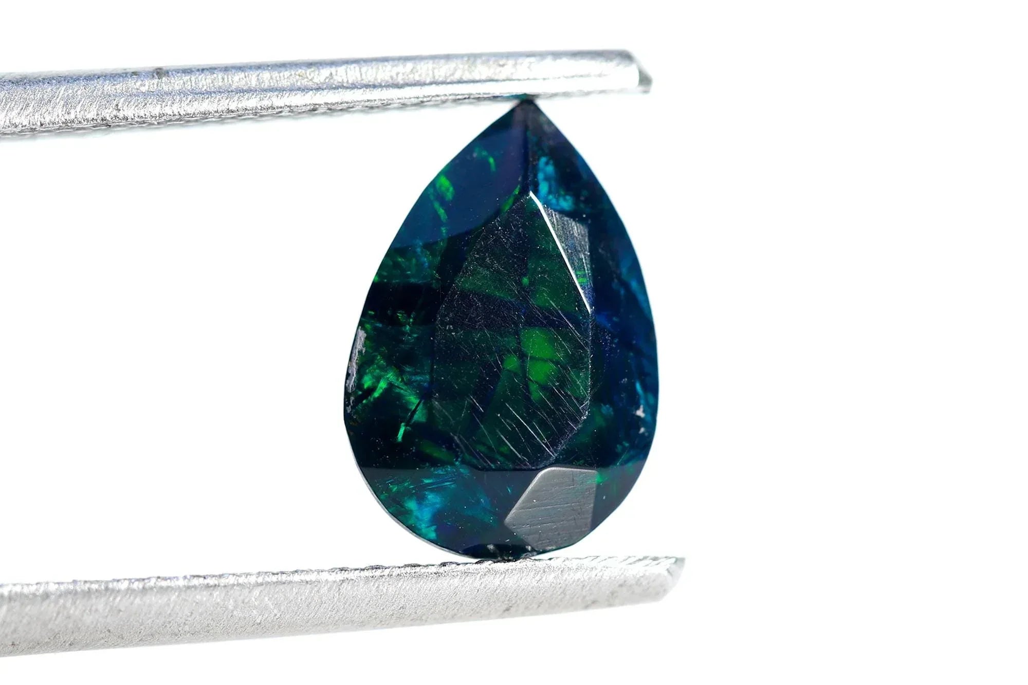 Ethiopian Black Opal Gemstone: 1.26 Cts, 7x10mm Faceted Cut Stone loose gemstones