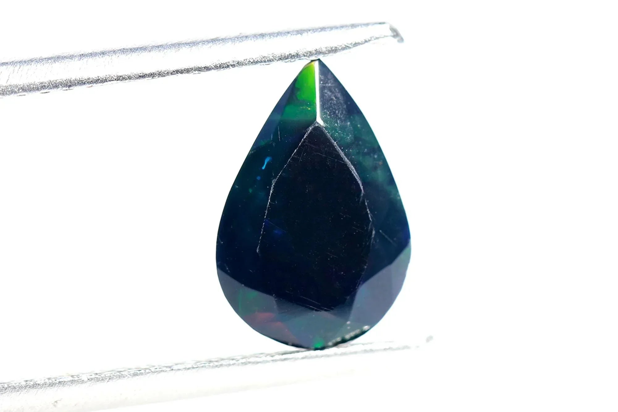Welo Ethiopian Black Opal Pear Cabochon: 6x11mm Loose Gemstone loose gemstones