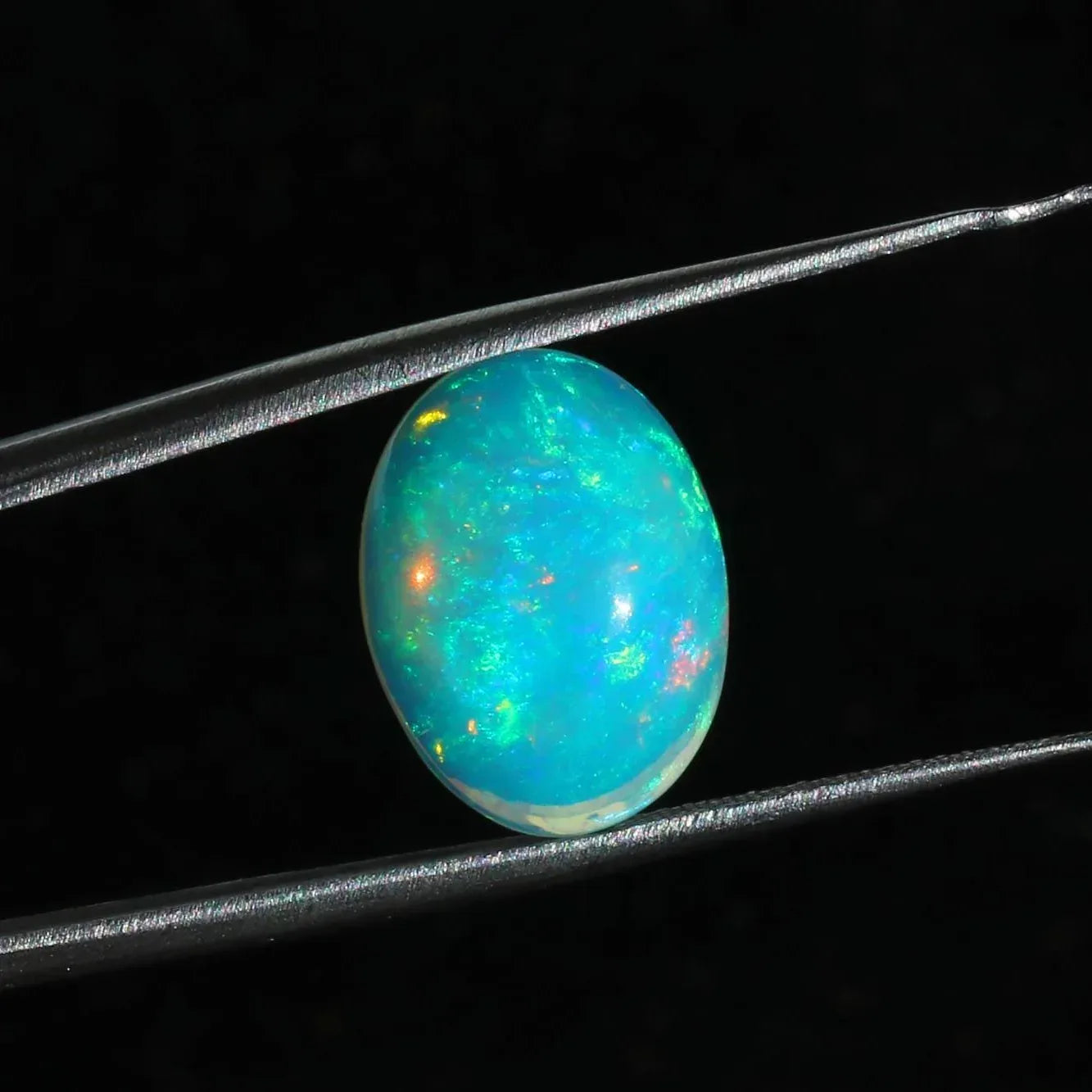 Welo Opal Cabochon: 5.58 Cts Ethiopian Fire Opal, October Birthstone loose gemstones