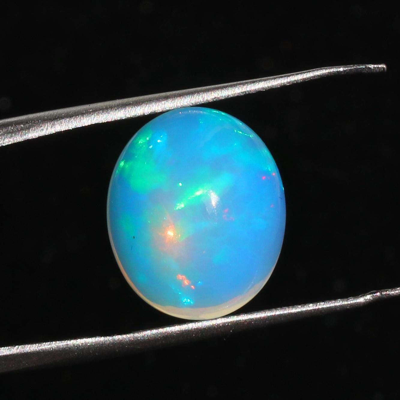 Welo Opal Cabochon: 4.65 ct Ethiopian Pear Shape Gemstone, 12x14mm