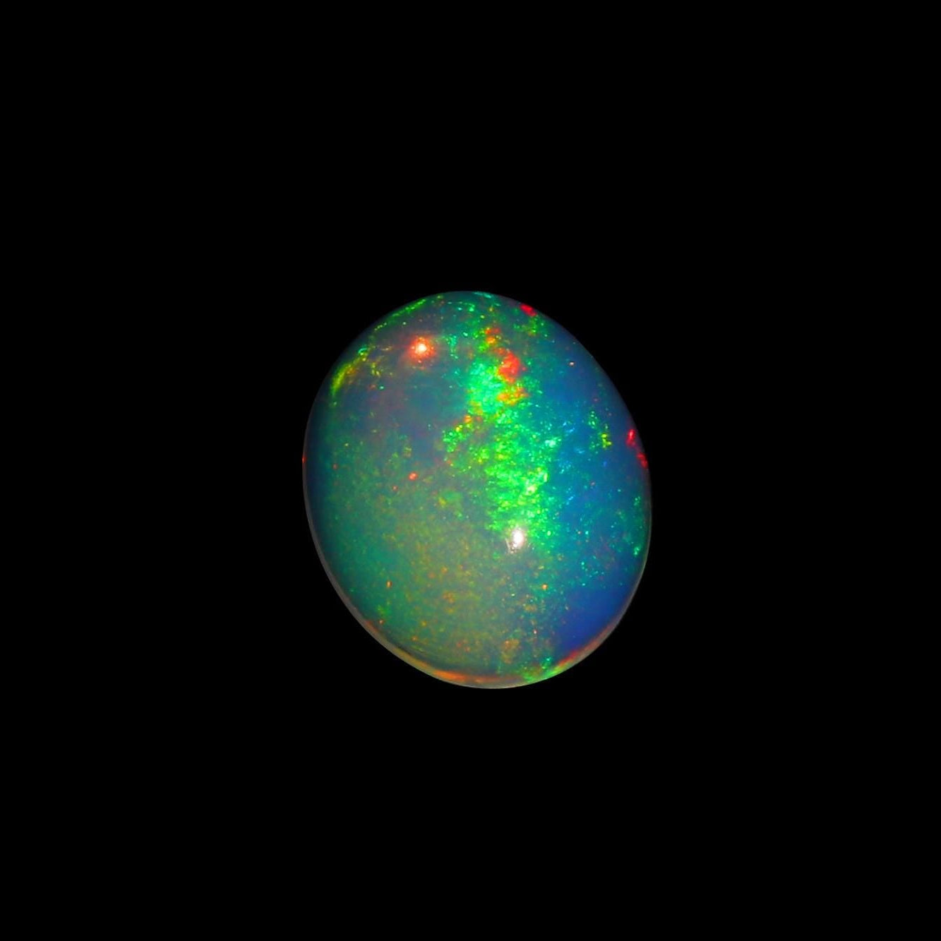 Ethiopian Welo Opal Cabochon: 12x10mm Oval Gemstone, October Birthstone