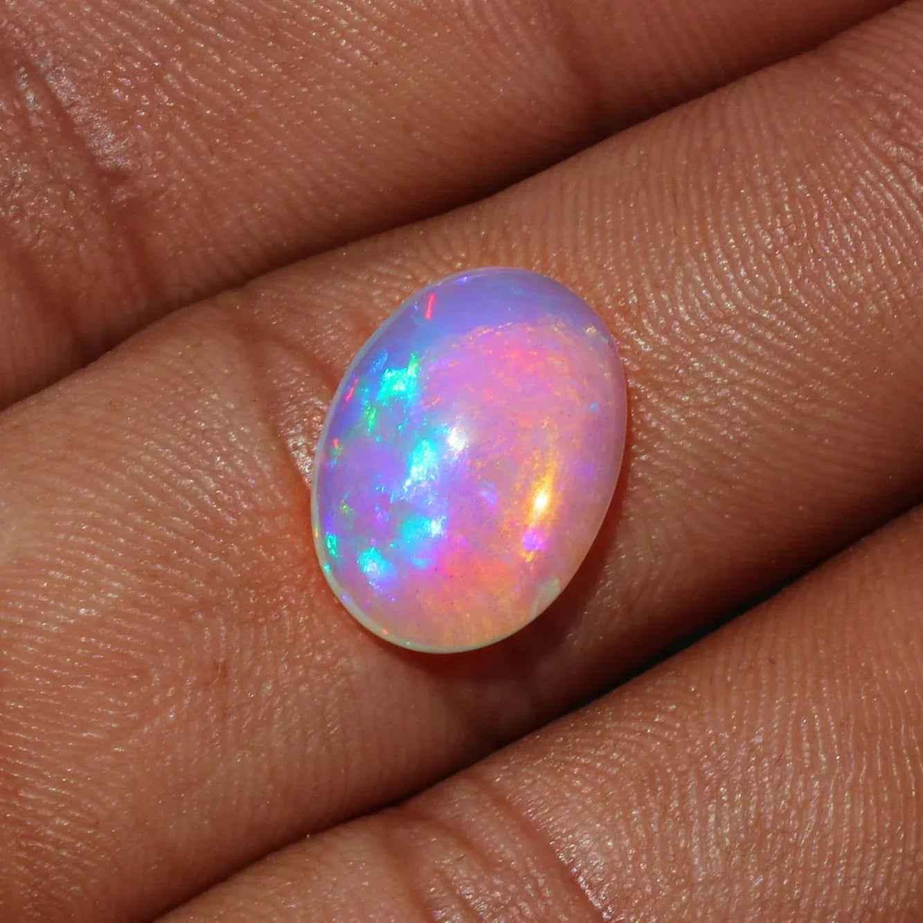 Ethiopian Welo Opal Cabochon: AAA+ Grade Gemstone, 15x11 mm loose gemstones