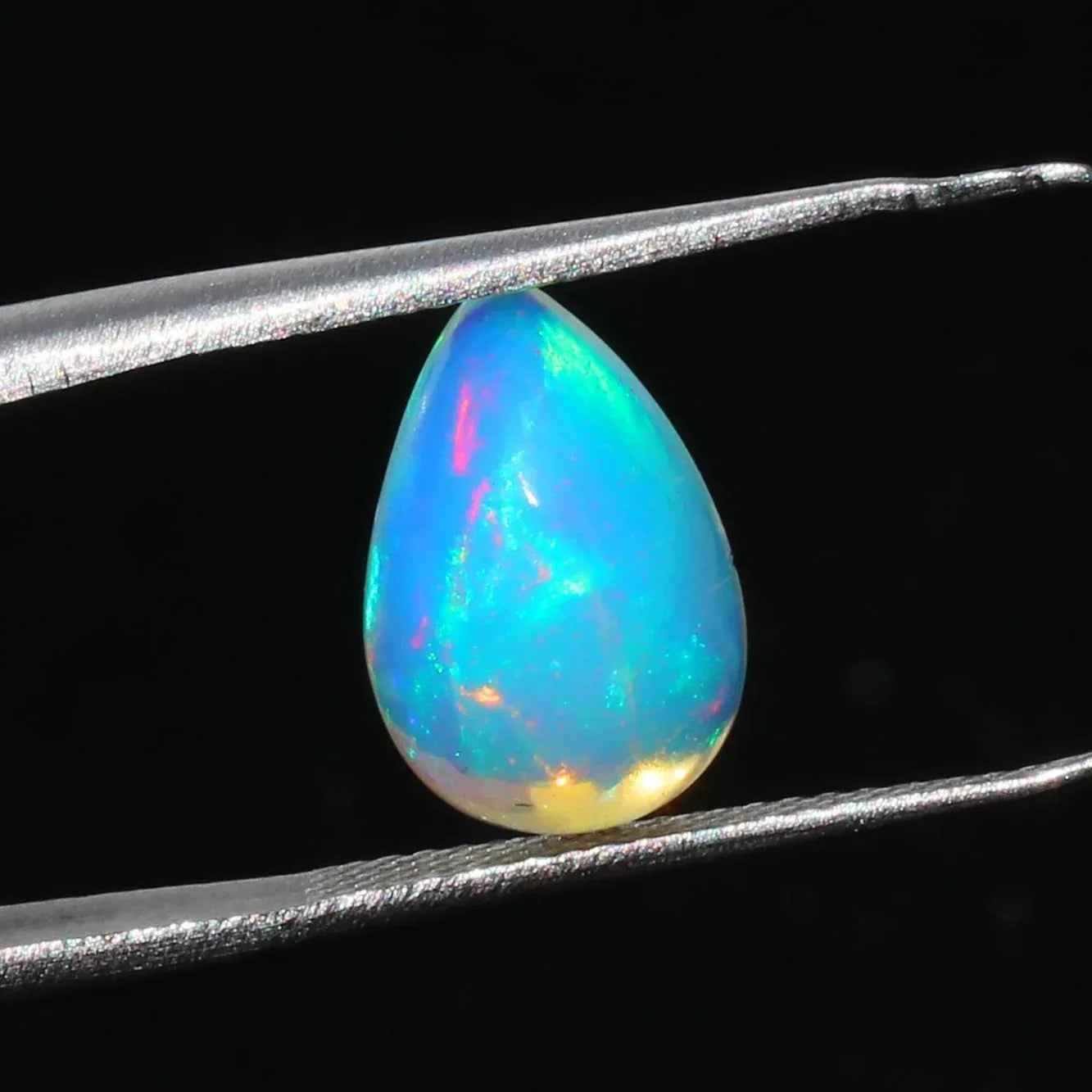 Ethiopian Welo Opal Cabochon: 2.26 Carat Pear Shape Gemstone loose gemstones