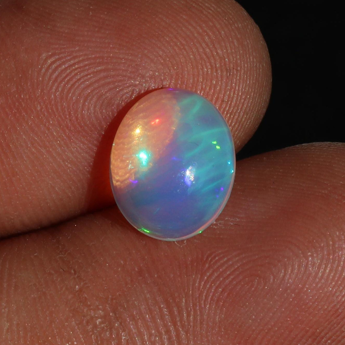 Welo Ethiopian Opal Cabochon: 2.2 ct October Birthstone Gemstone