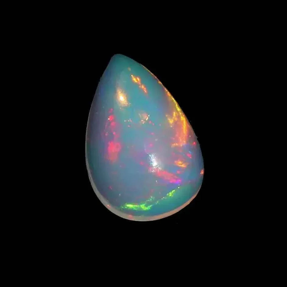 Ethiopian Welo Opal Cabochon Pear Shape Gemstone 2.18 Cts loose gemstones