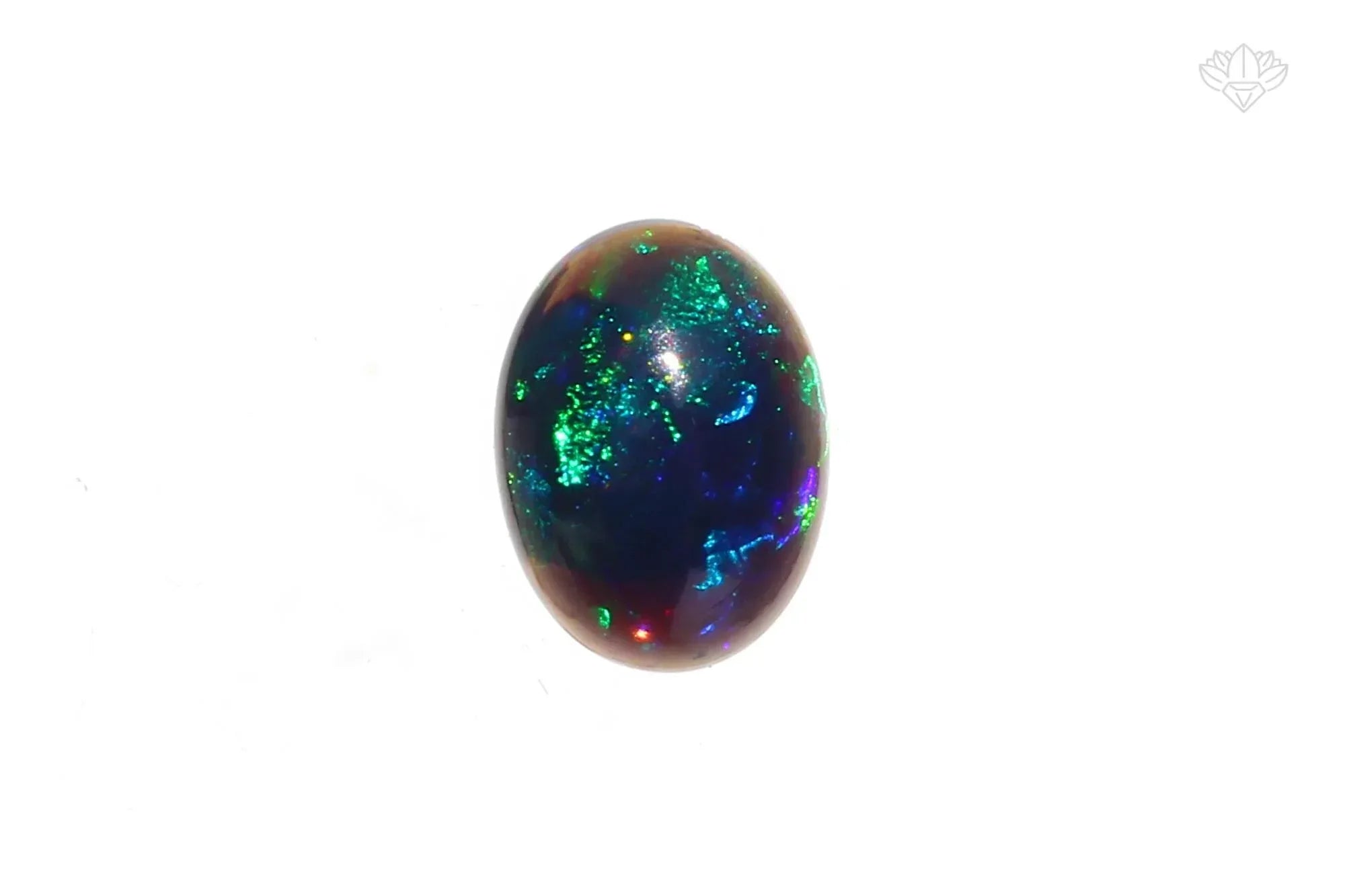Ethiopian Black Opal Cabochon Lot (7 Pcs): AAA Grade Oval Gemstones, 8x11mm loose gemstones