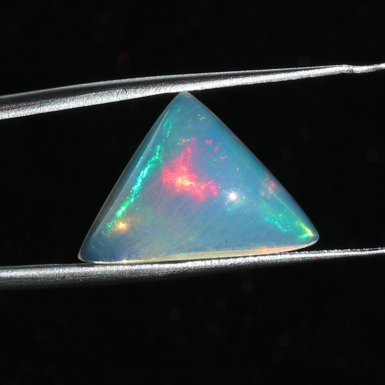 Ethiopian Welo Opal Stone: 7.25 ct Triangle Cabochon for Jewelry