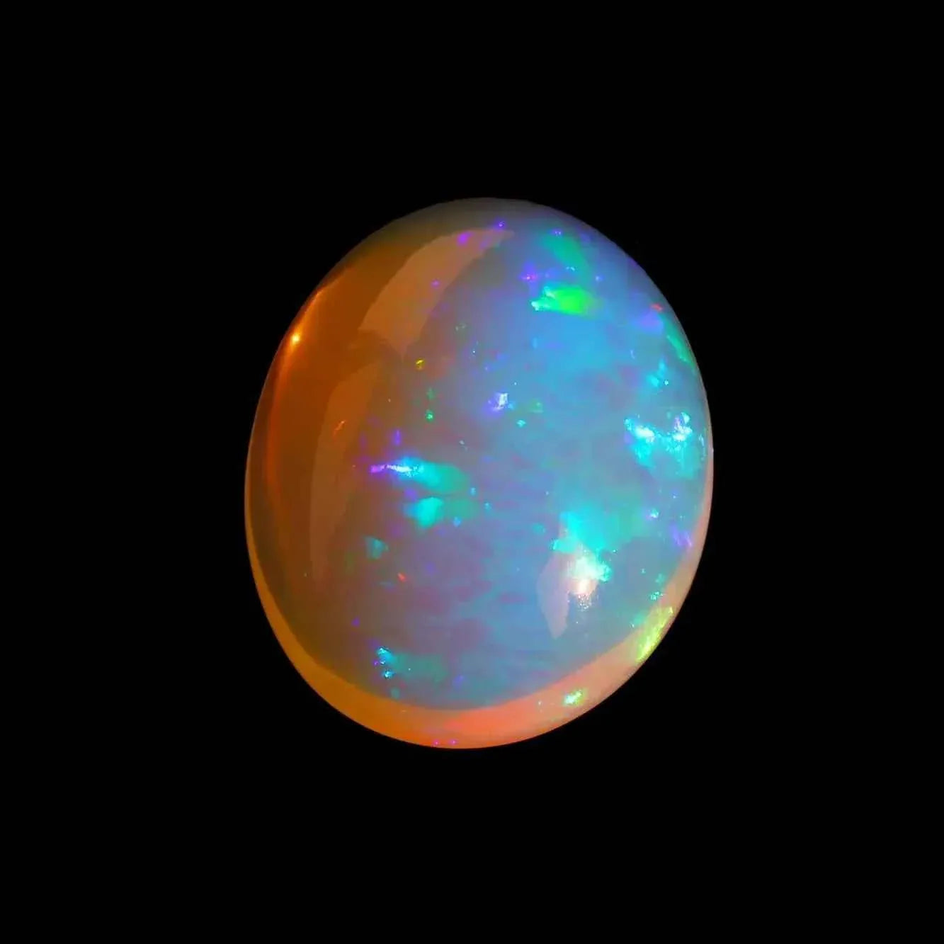 Ethiopian Welo Opal Cabochon: AAA Grade Oval Gemstone, 22.3 ct loose gemstones