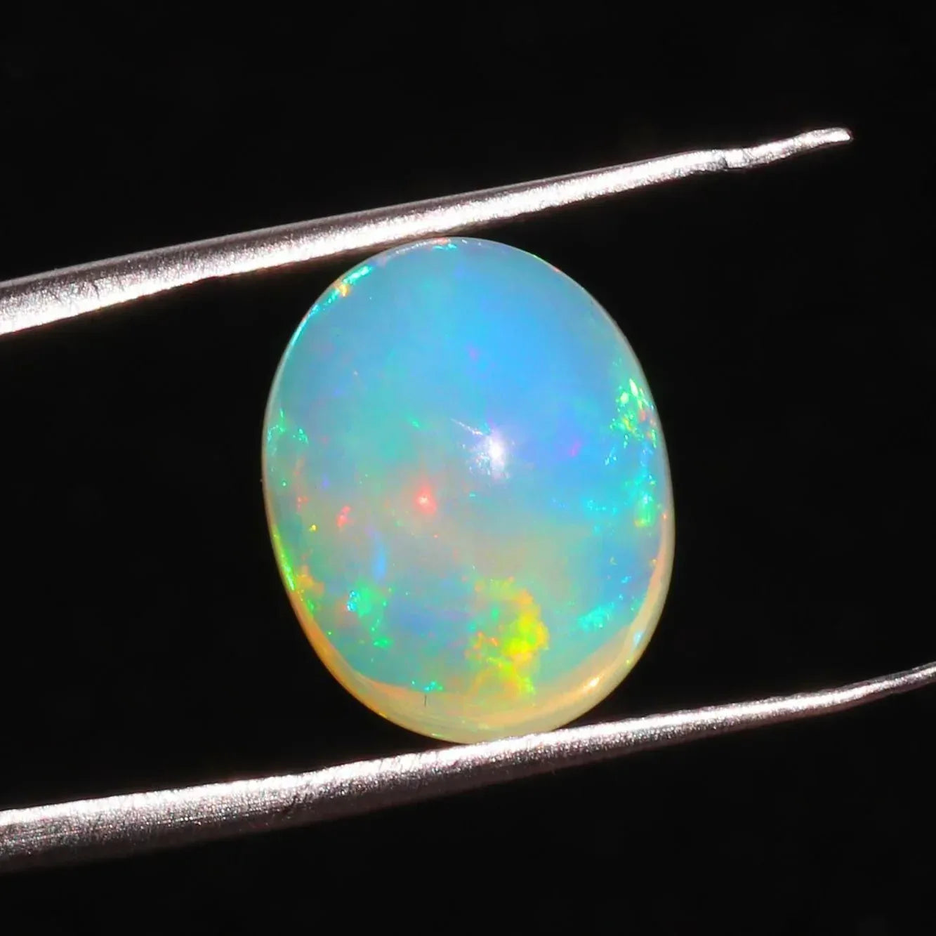 Ethiopian Welo Fire Opal Cabochon: October Birthstone, 5.82 Cts loose gemstones