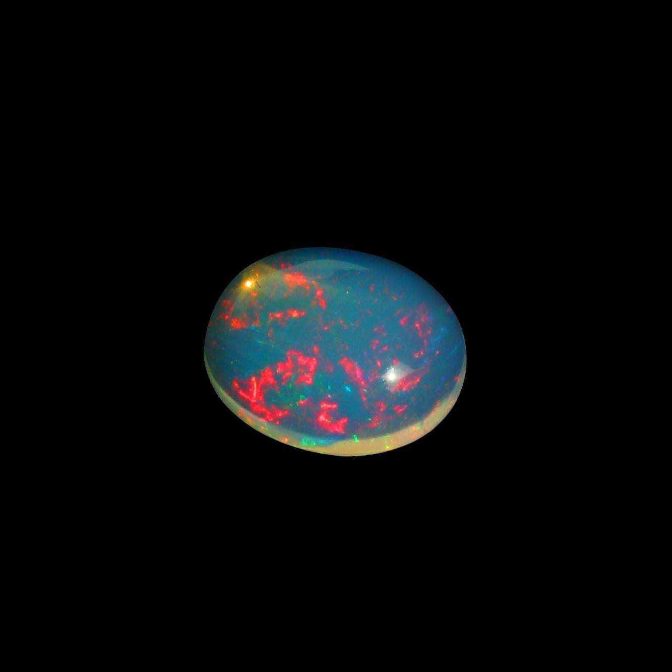 Welo Opal Gemstone: Ethiopian Fire Opal Crystal for Jewelry Making