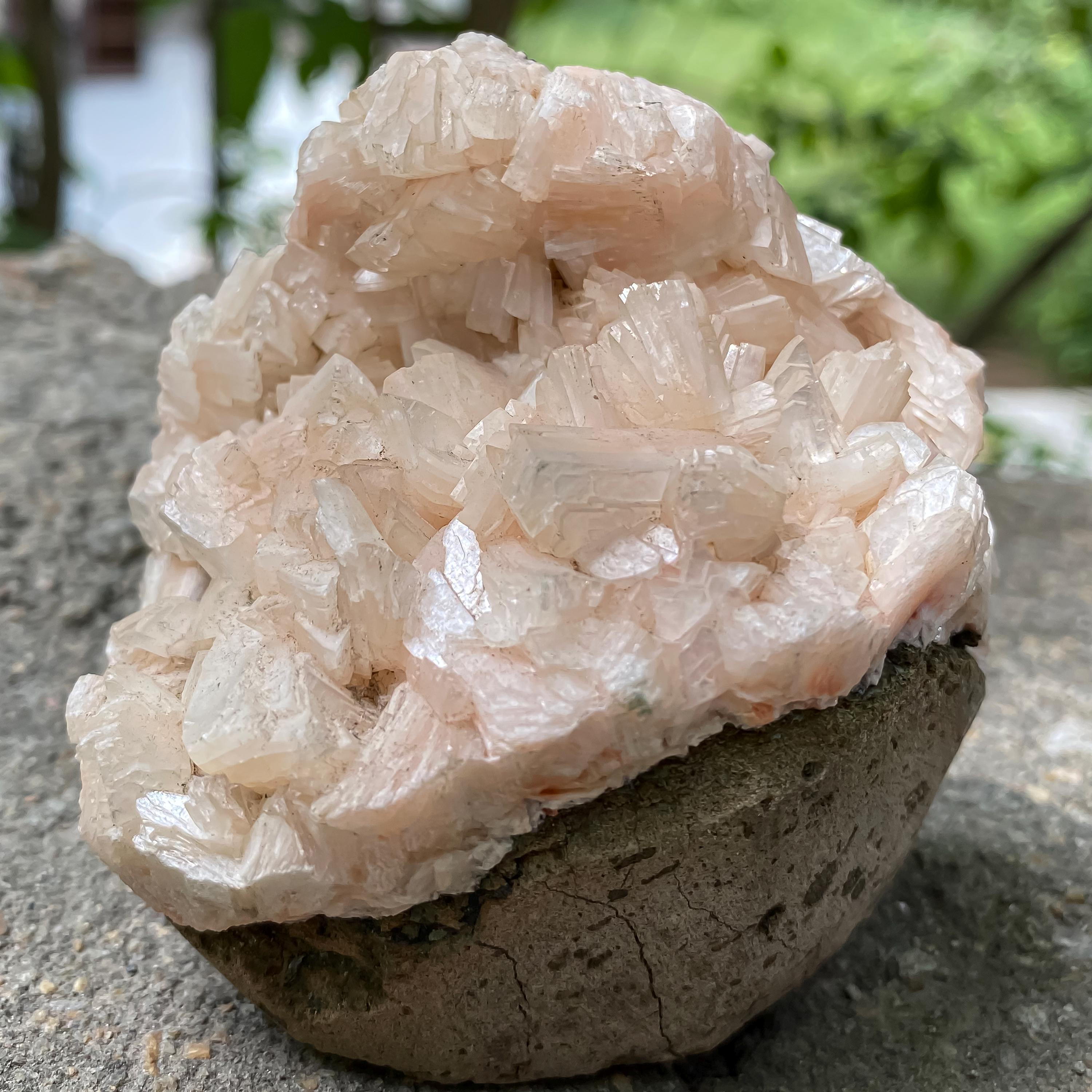 Stilbite Apophyllite Cluster - 220gm Rare Healing Crystals for Spiritual Growth & Home