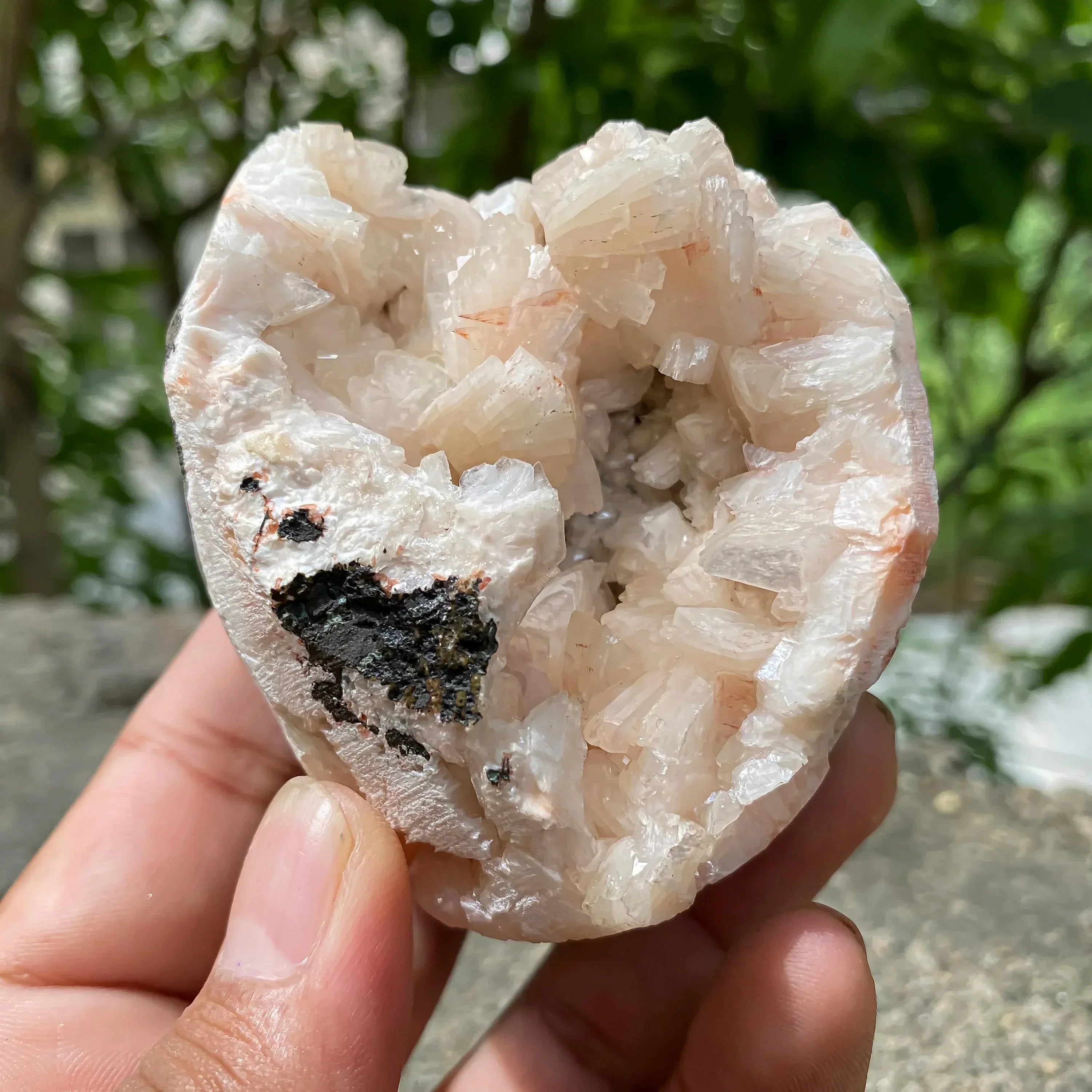 Stilbite Apophyllite Cluster - Sparkling Natural Crystal for Meditation Home Decor 290gm Zeolite