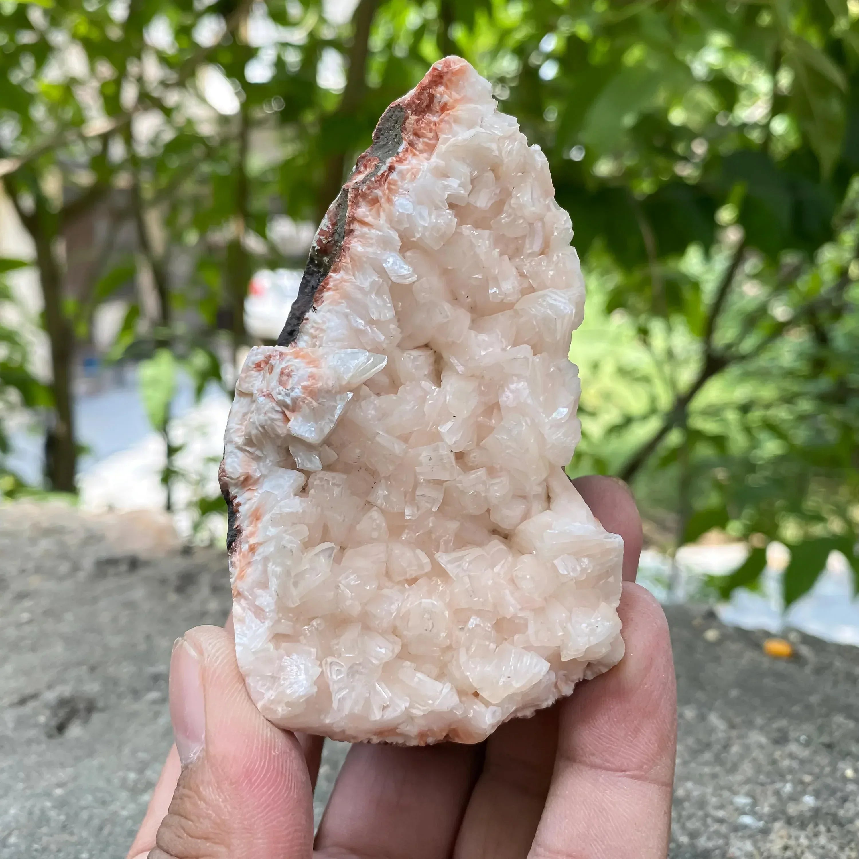 Stilbite Apophyllite Cluster Raw - Natural Mineral Crystal Specimen Rough 250gm Zeolite