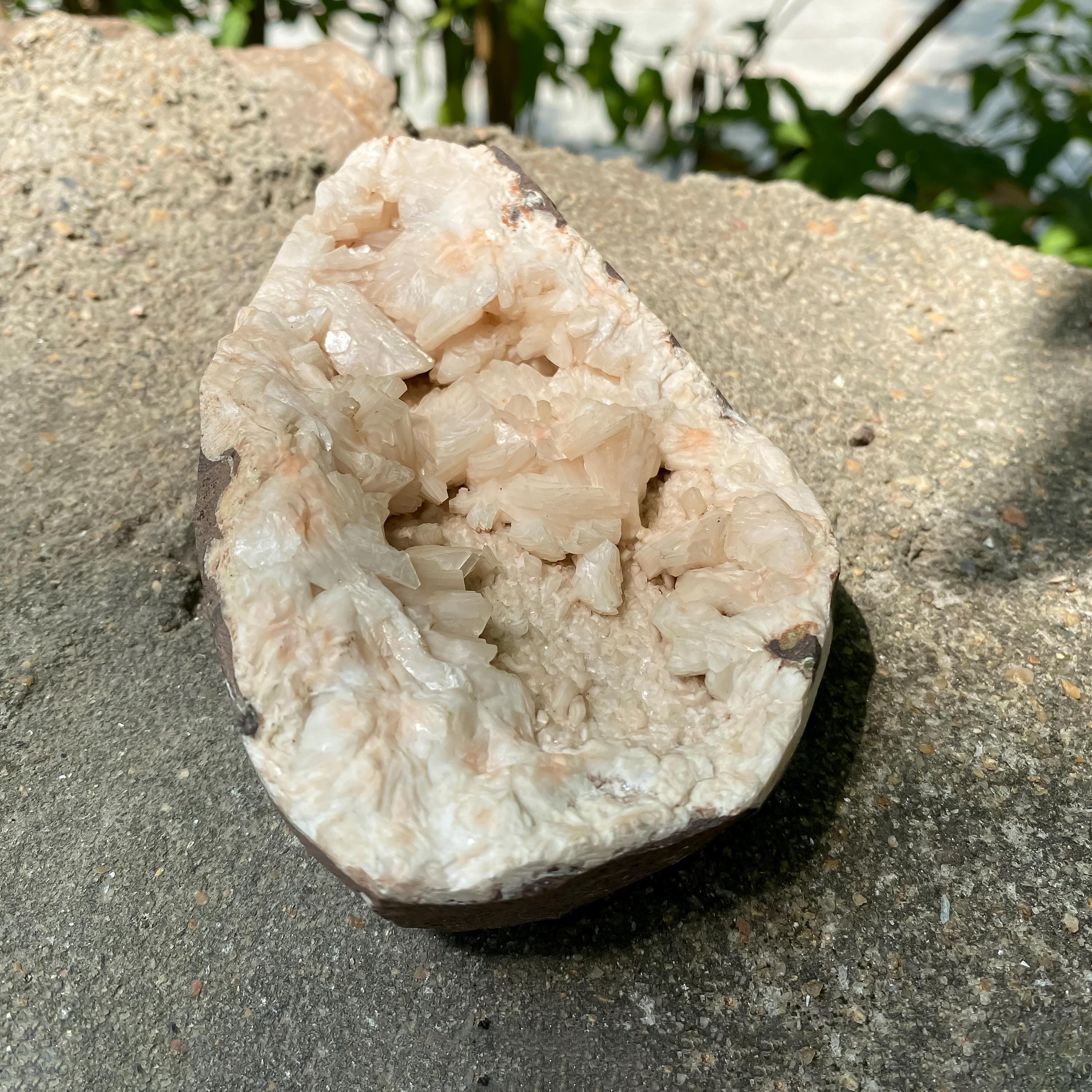 Peach Pink Stilbite Apophyllite Stilbite Cluster Raw - 500gm Natural Mineral Crystal Specimen Rough