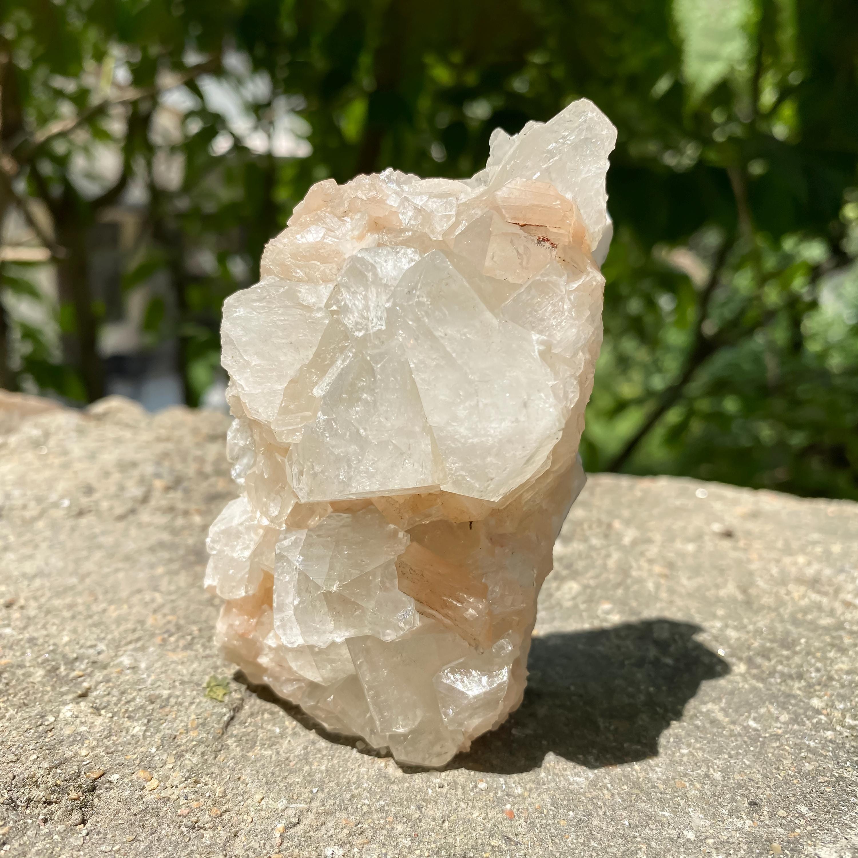 Apophyllite Zeolite Cluster | 220gm Raw Crystal Specimen | Natural Mineral | Healing Stone | Reiki Decor
