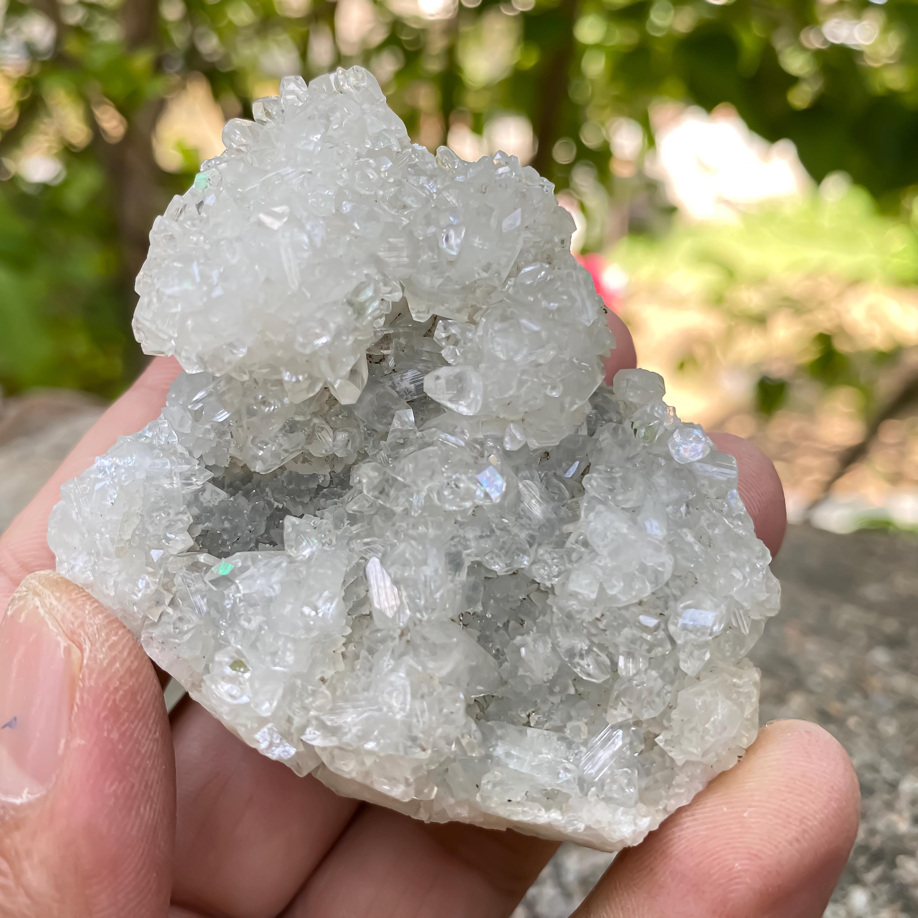 White Apophyllite Cluster for Meditation & Energy Healing | 100gm Raw Crystal Decor | Unique Crystal Gift