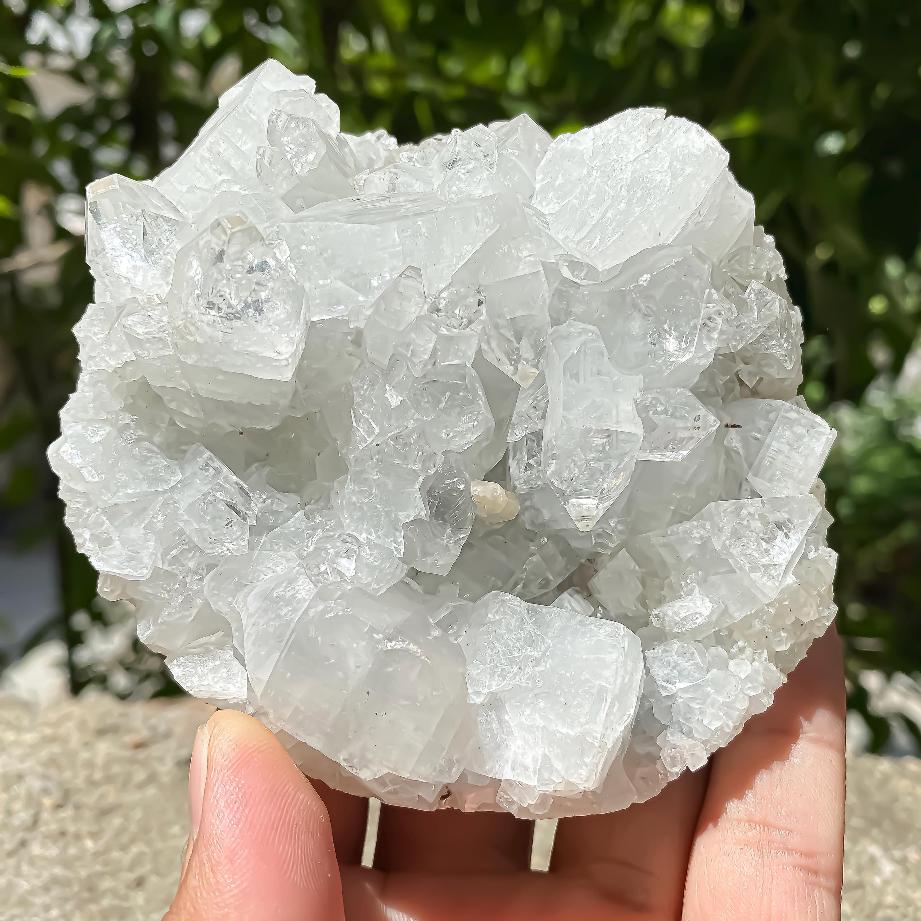 White Apophyllite Zeolite Cluster Rough 460gm Raw Crystal Mineral Reiki Healing