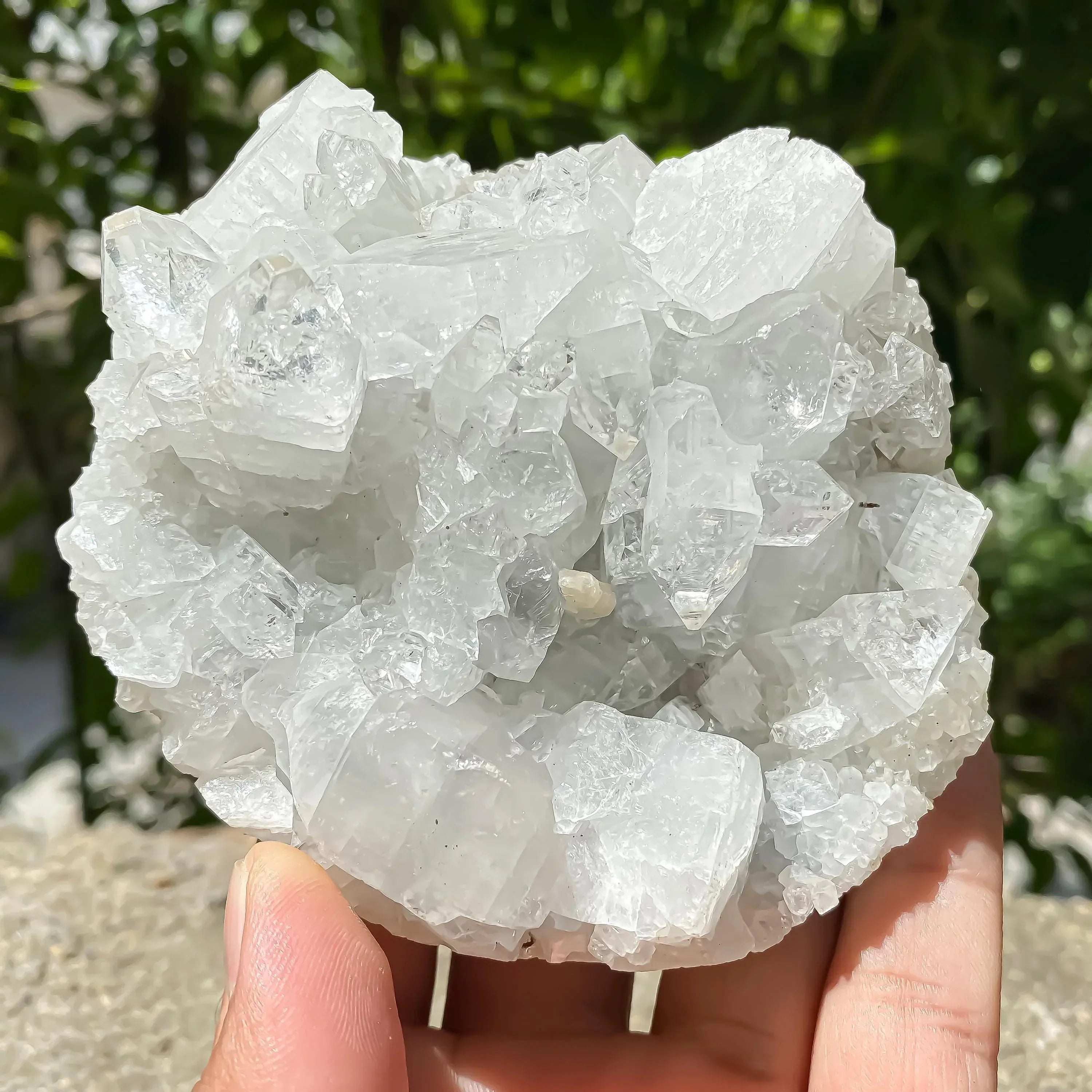 White Apophyllite Zeolite Cluster Rough 460gm Raw Crystal Mineral Reiki Healing Zeolite