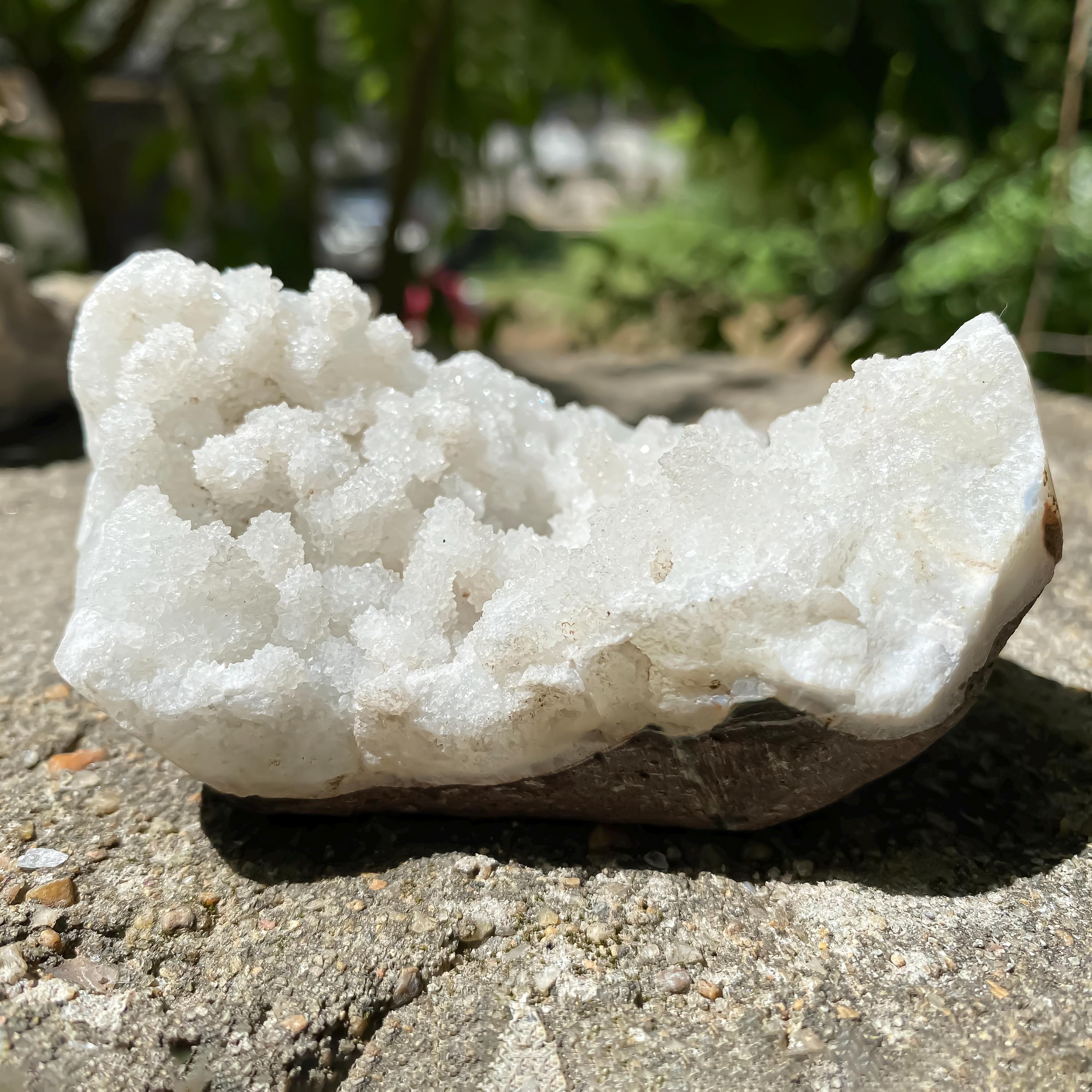 White Apophyllite Zeolite Cluster Rough 245gm Raw Crystal Mineral Reiki Healing