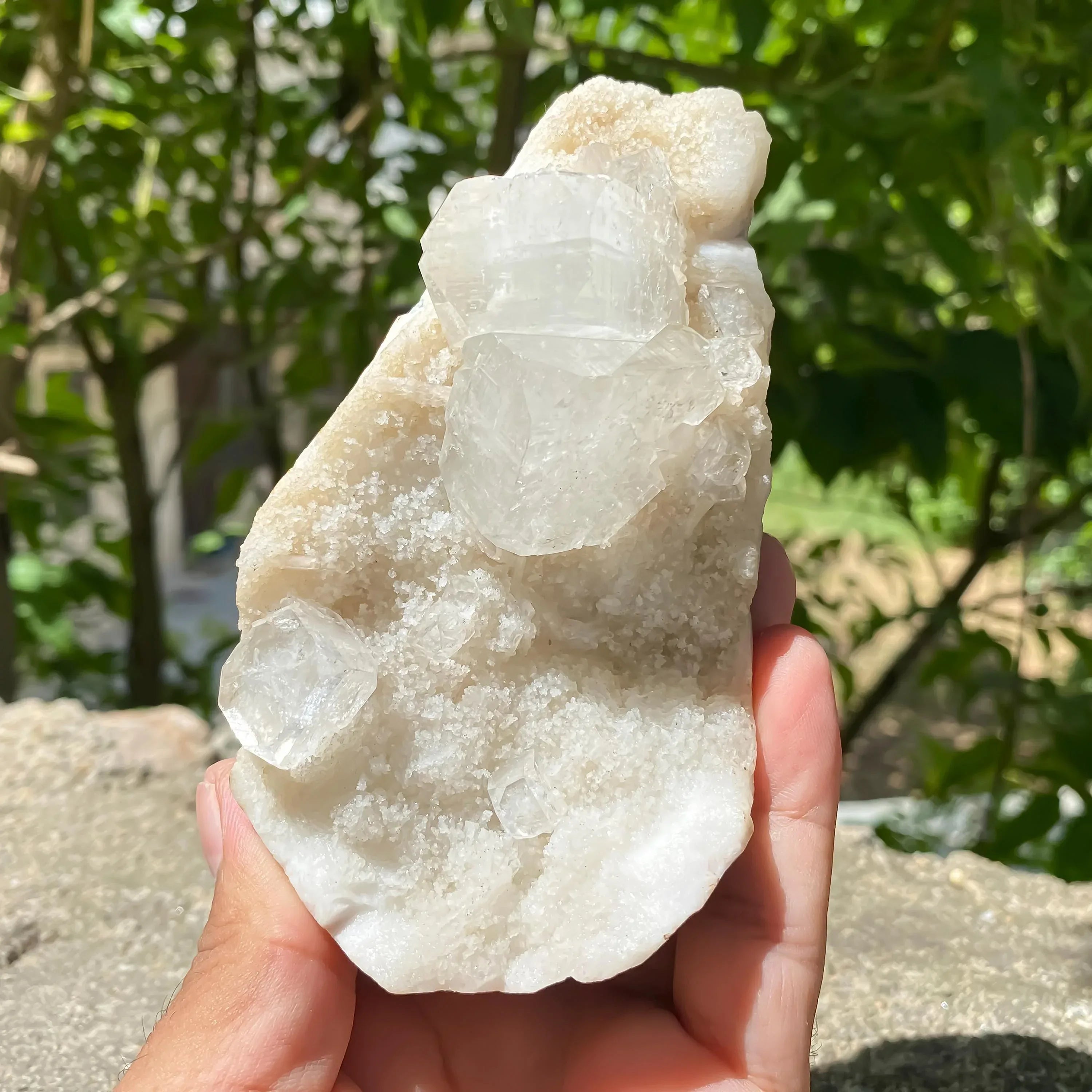 White Apophyllite Crystal Cluster 460 gms Zeolite