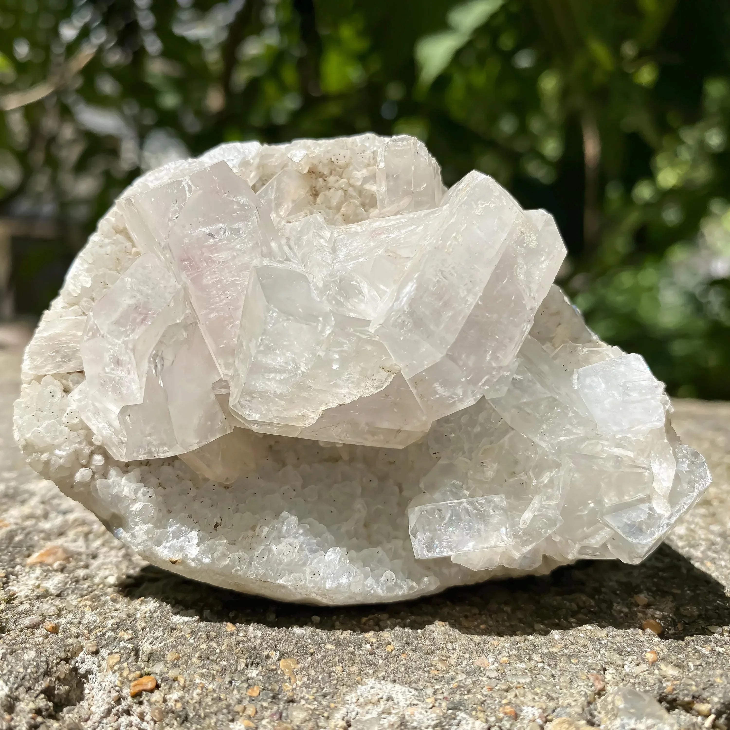 Rough White Apophyllite Cluster 284gm Natural Crystal Reiki Healing Mineral Rough Zeolite