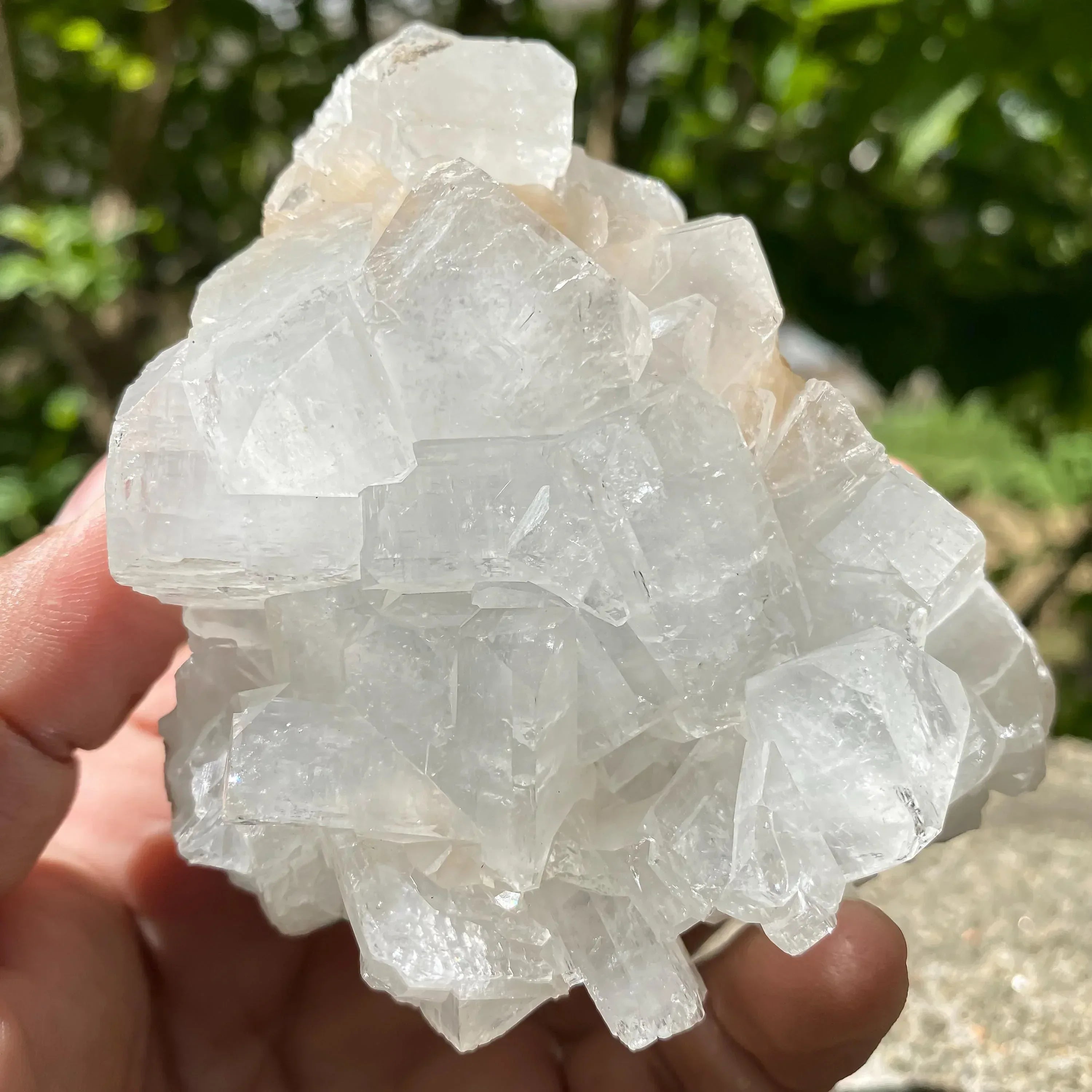 Natural White Apophyllite Crystal Raw Cluster Meditation & Healing Stone Decor Rough 296gm Zeolite