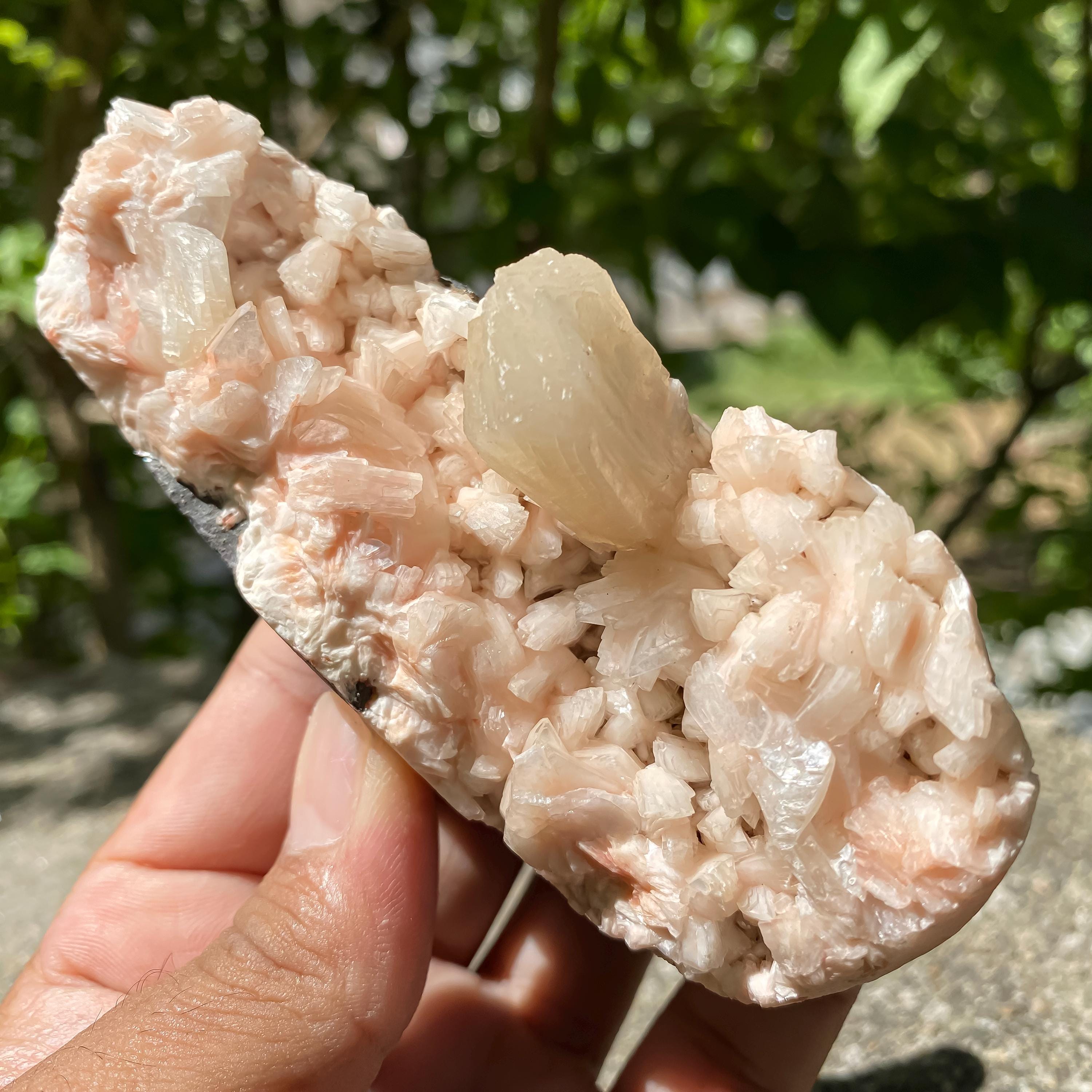 Stilbite Apophyllite : Natural Mineral Specimen, Raw Rough Mineral 255gm