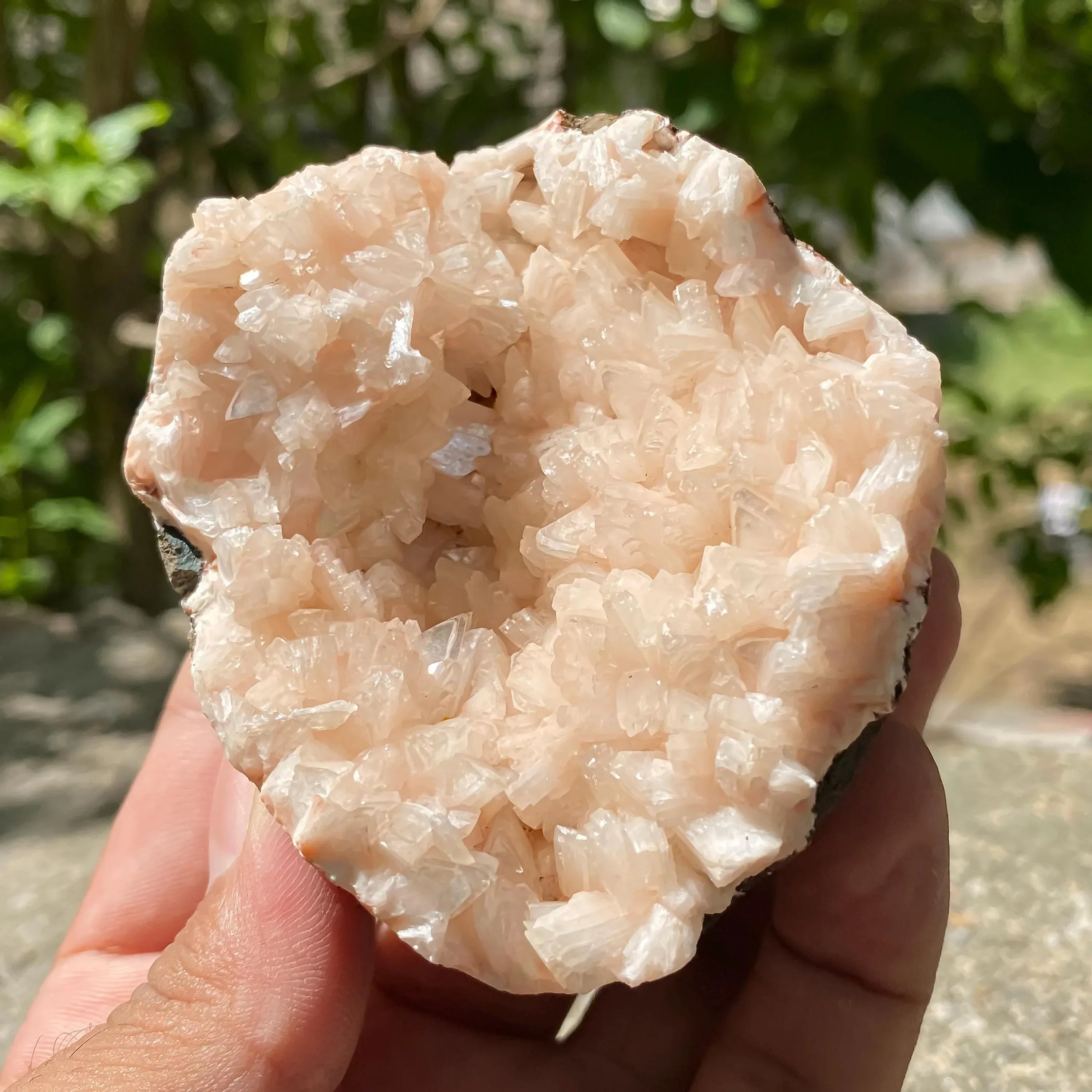 Peach Stilbite Apophyllite Cluster | 300gm Reiki Healing Crystal Zeolite