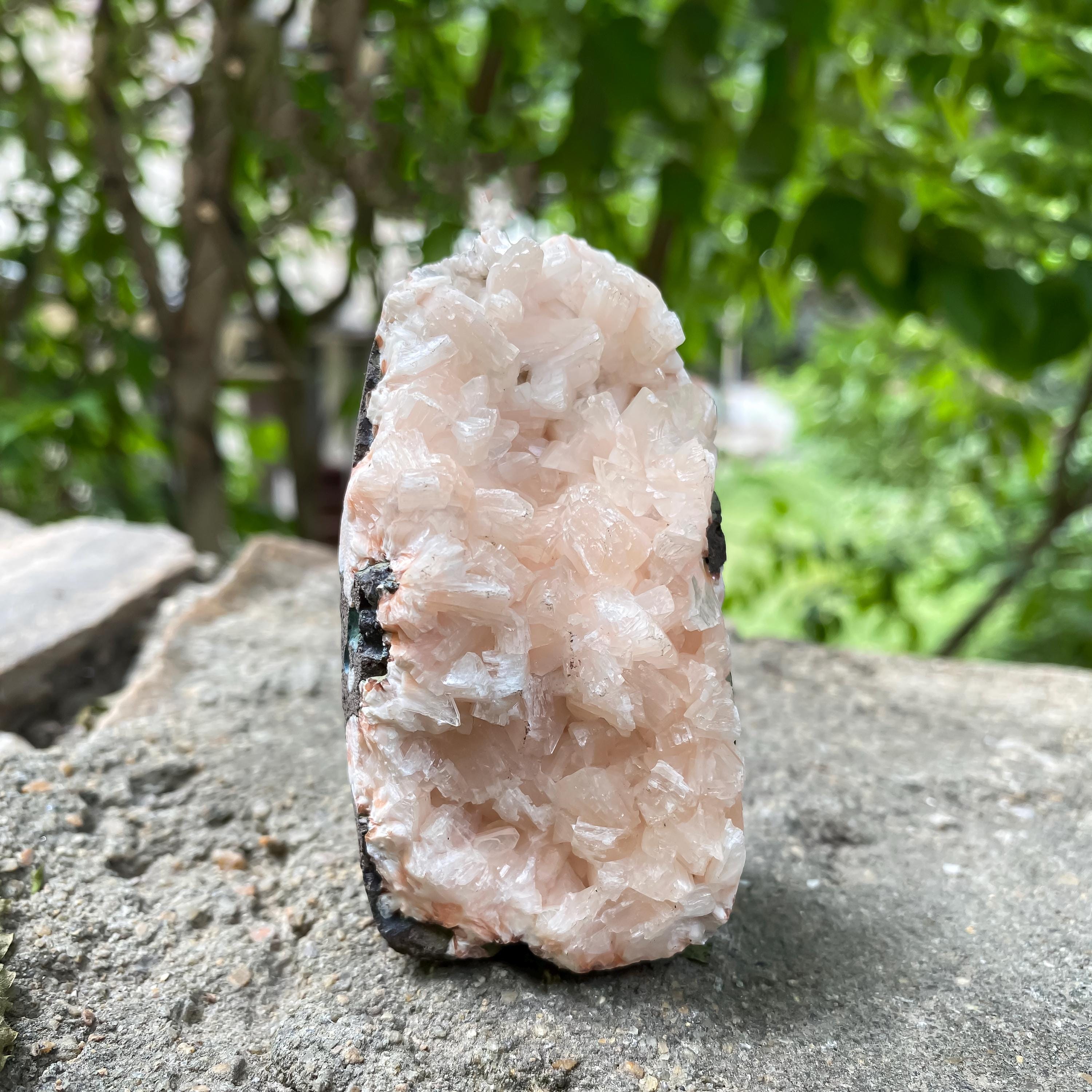 Stilbite Apophyllite Crystal Cluster 180gm Natural Gem Minerals Geode Cluster Rough