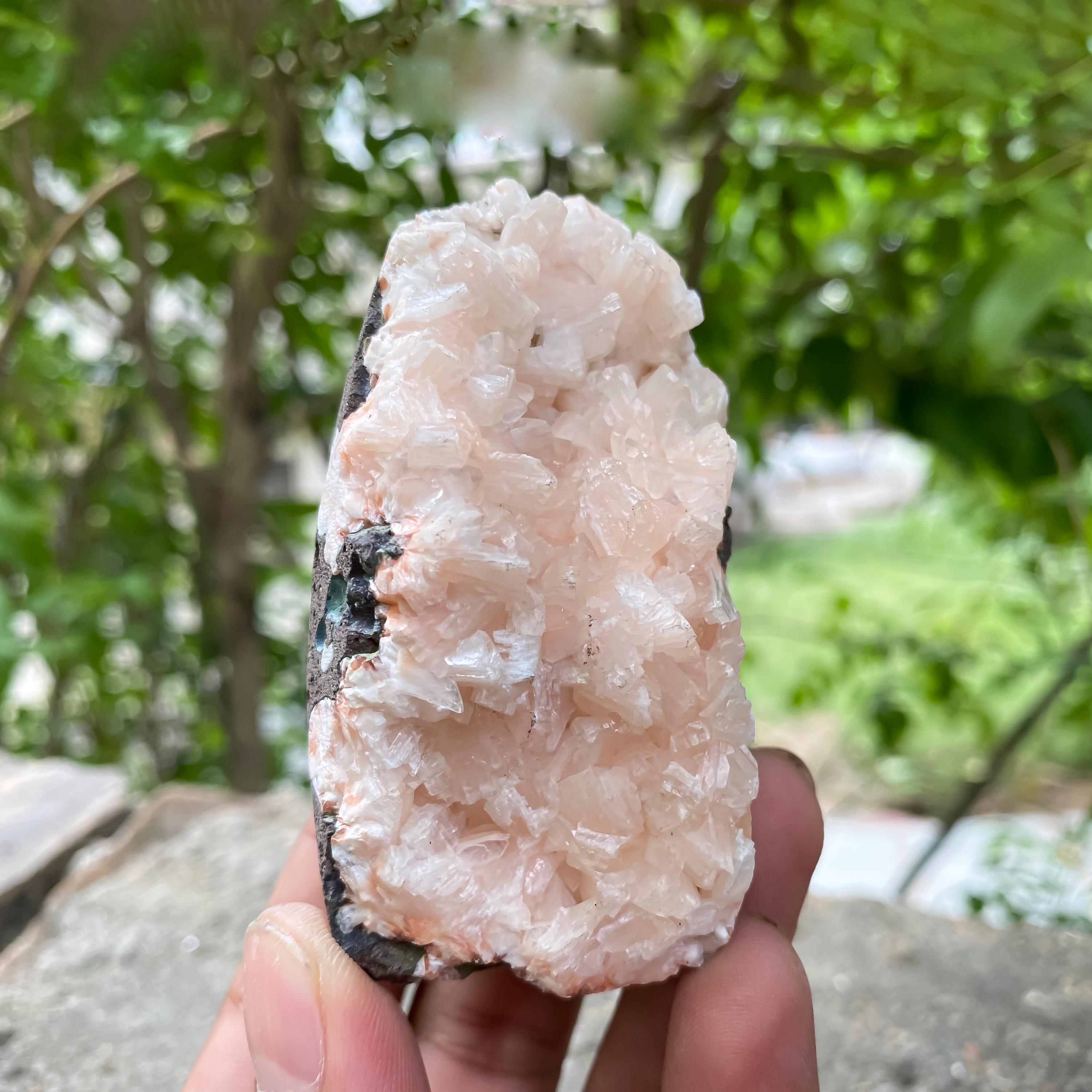 Stilbite Apophyllite Crystal Cluster 180gm Natural Gem Minerals Geode Cluster Rough