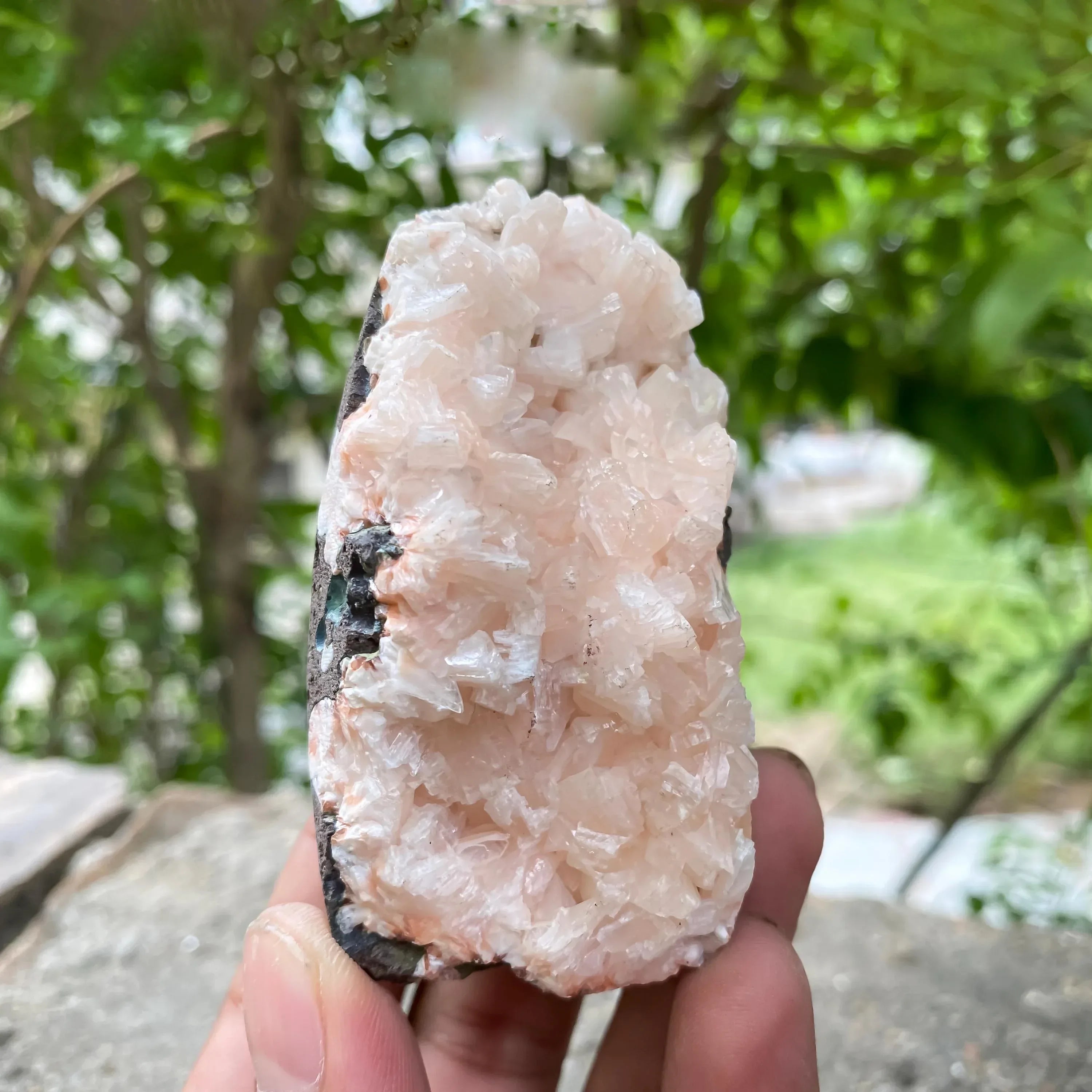 Stilbite Apophyllite Crystal Cluster 180gm Natural Gem Minerals Geode Cluster Rough Zeolite