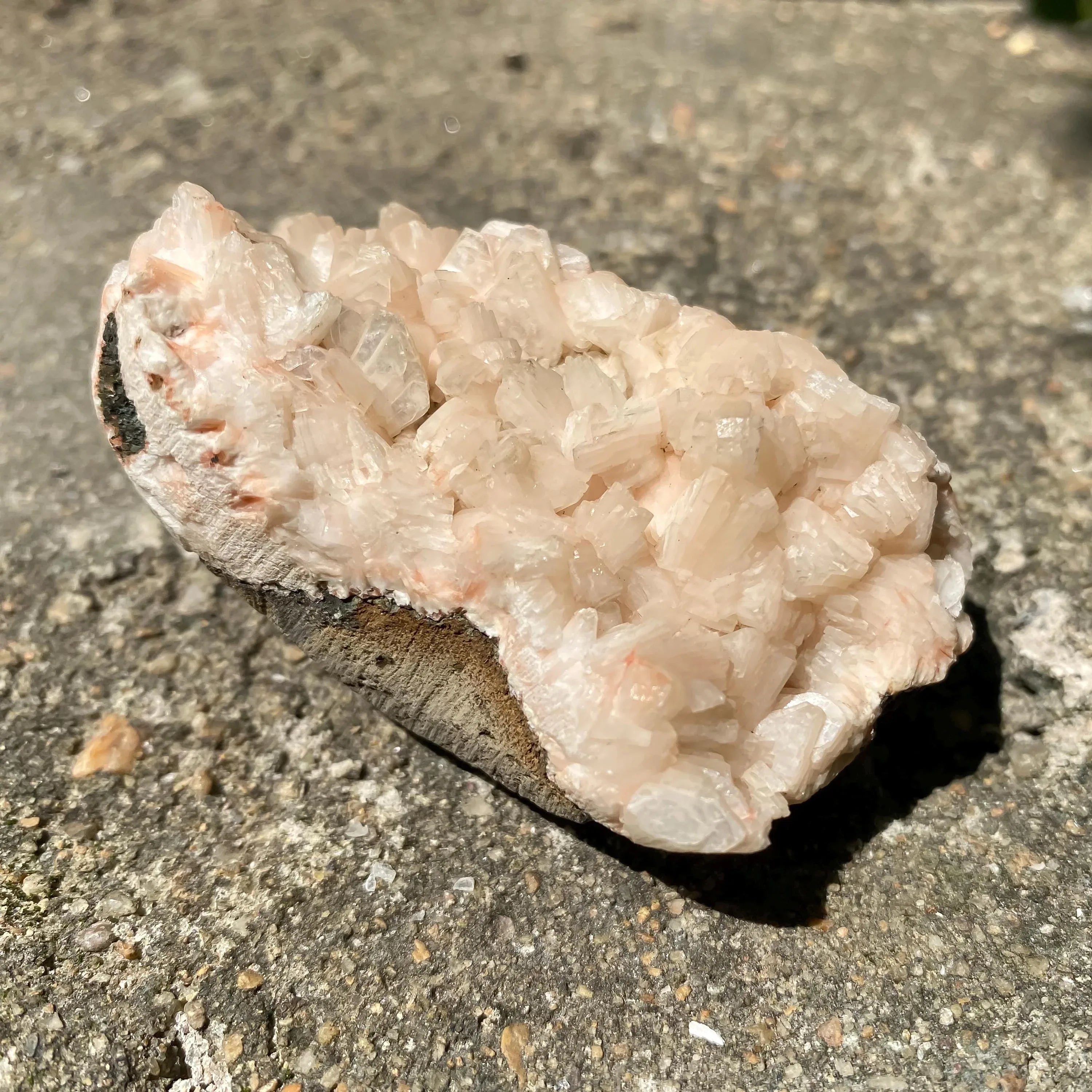 135gm Peach Stilbite Apophyllite Cluster: Calming Reiki Healing Crystal Rough - Himalya Quartz