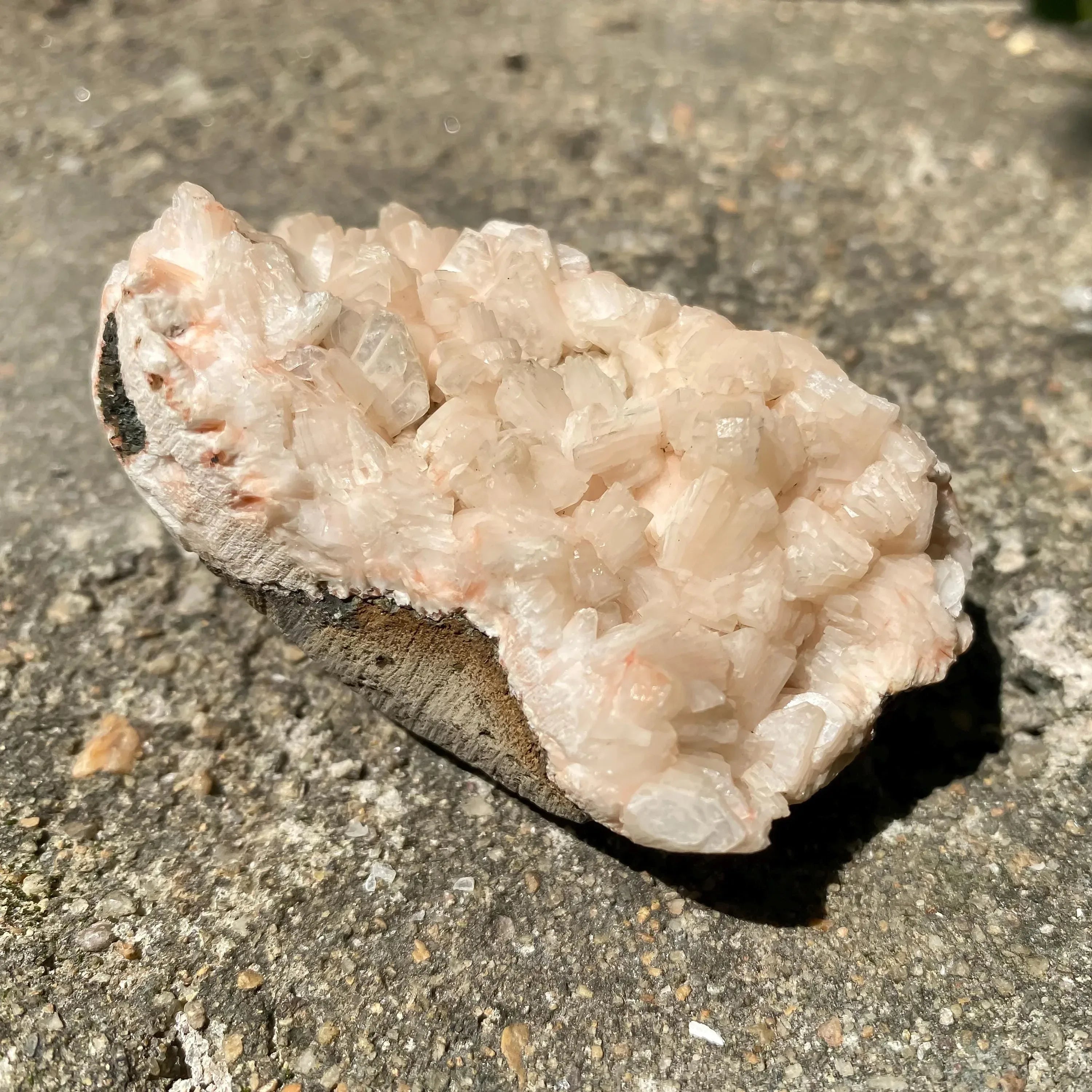 135gm Peach Stilbite Apophyllite Cluster: Calming Reiki Healing Crystal Rough Zeolite