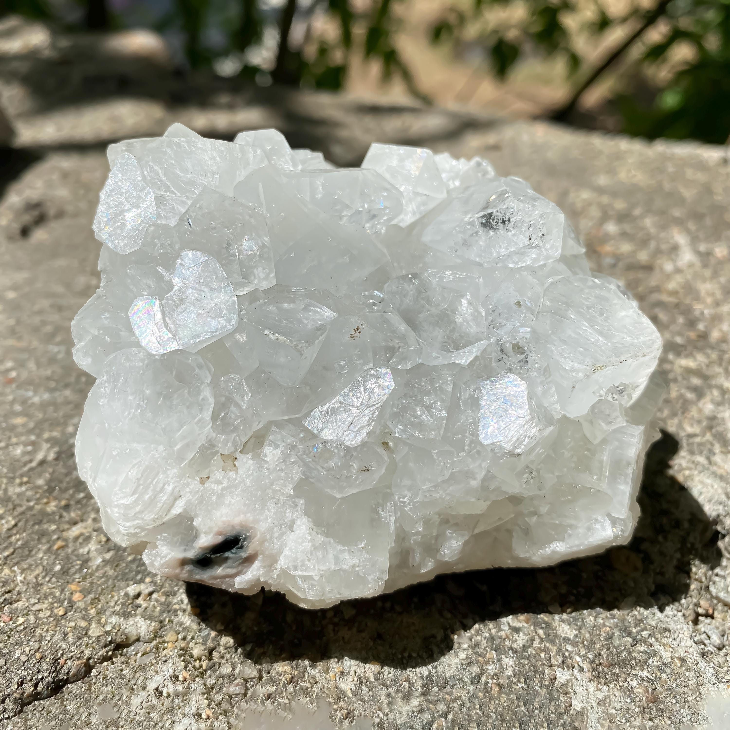 Raw White Apophyllite Cluster: 340gm Rare Crystal Specimen, Home Decor