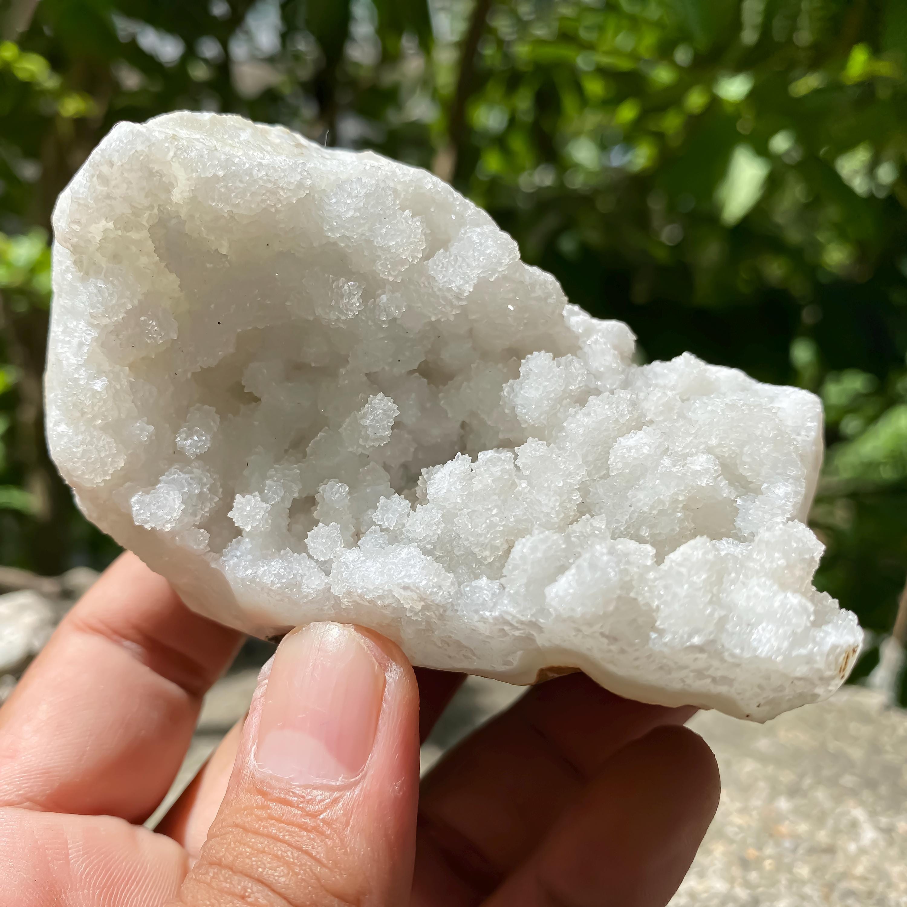 White Apophyllite Zeolite Cluster Rough 245gm Raw Crystal Mineral Reiki Healing
