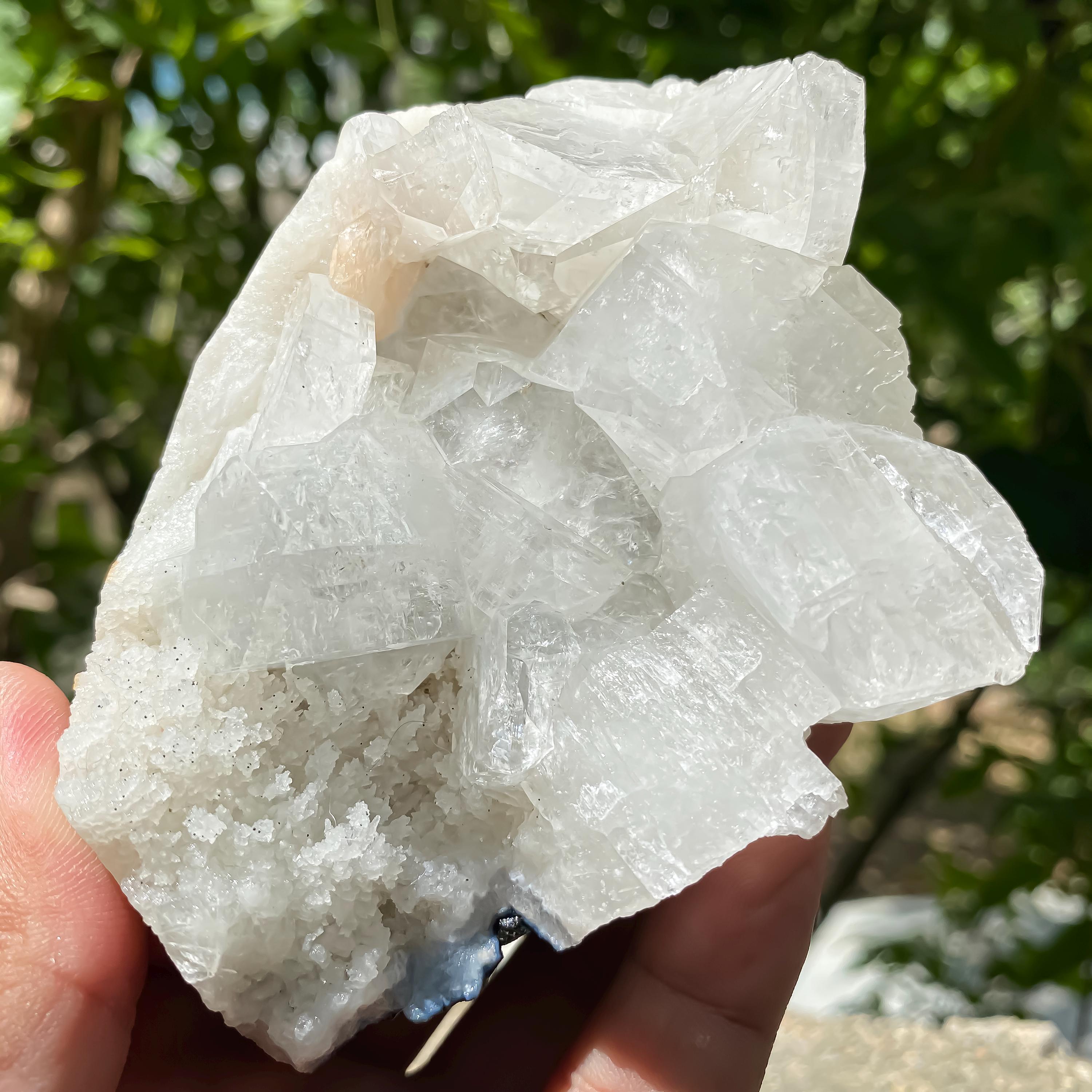 Natural Apophyllite with Stilbite Crystal Cluster Rare Zeolite Mineral Cluster Rough