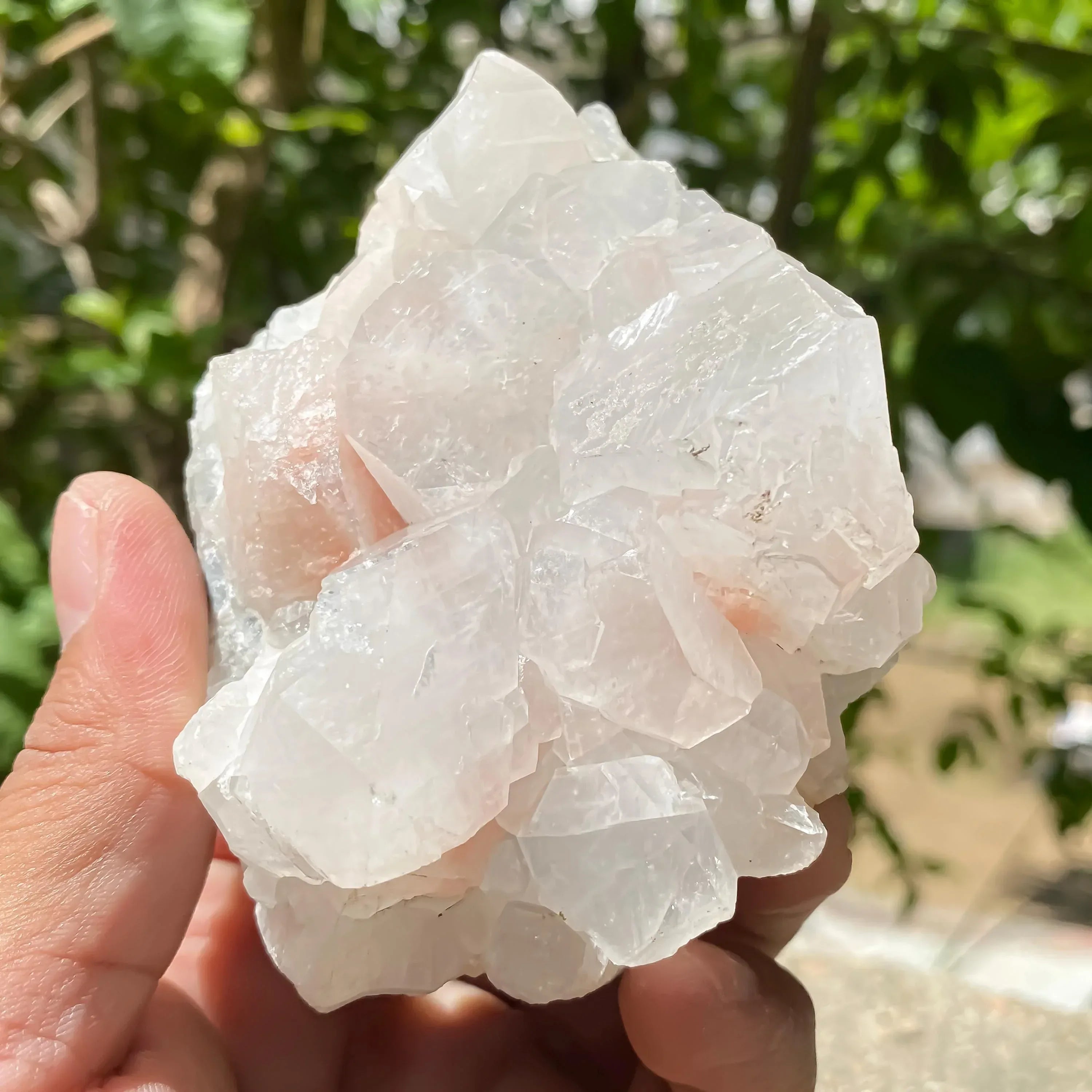 Natural Apophyllite Cluster Rough Clear Crystal for Clarity, Spiritual Connection & Energy Minerals Zeolite