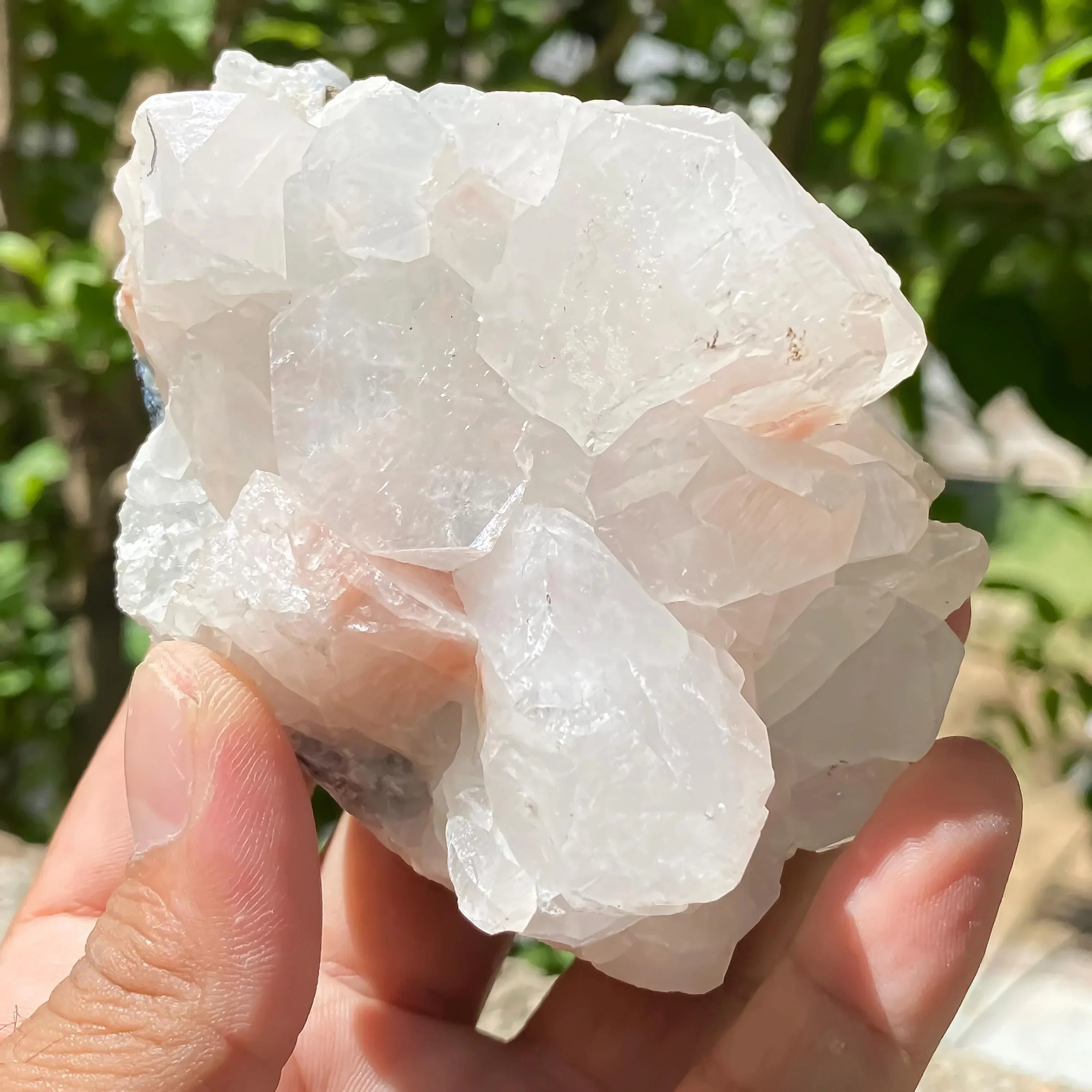 Natural Apophyllite Cluster Rough Clear Crystal for Clarity, Spiritual Connection & Energy Minerals Zeolite