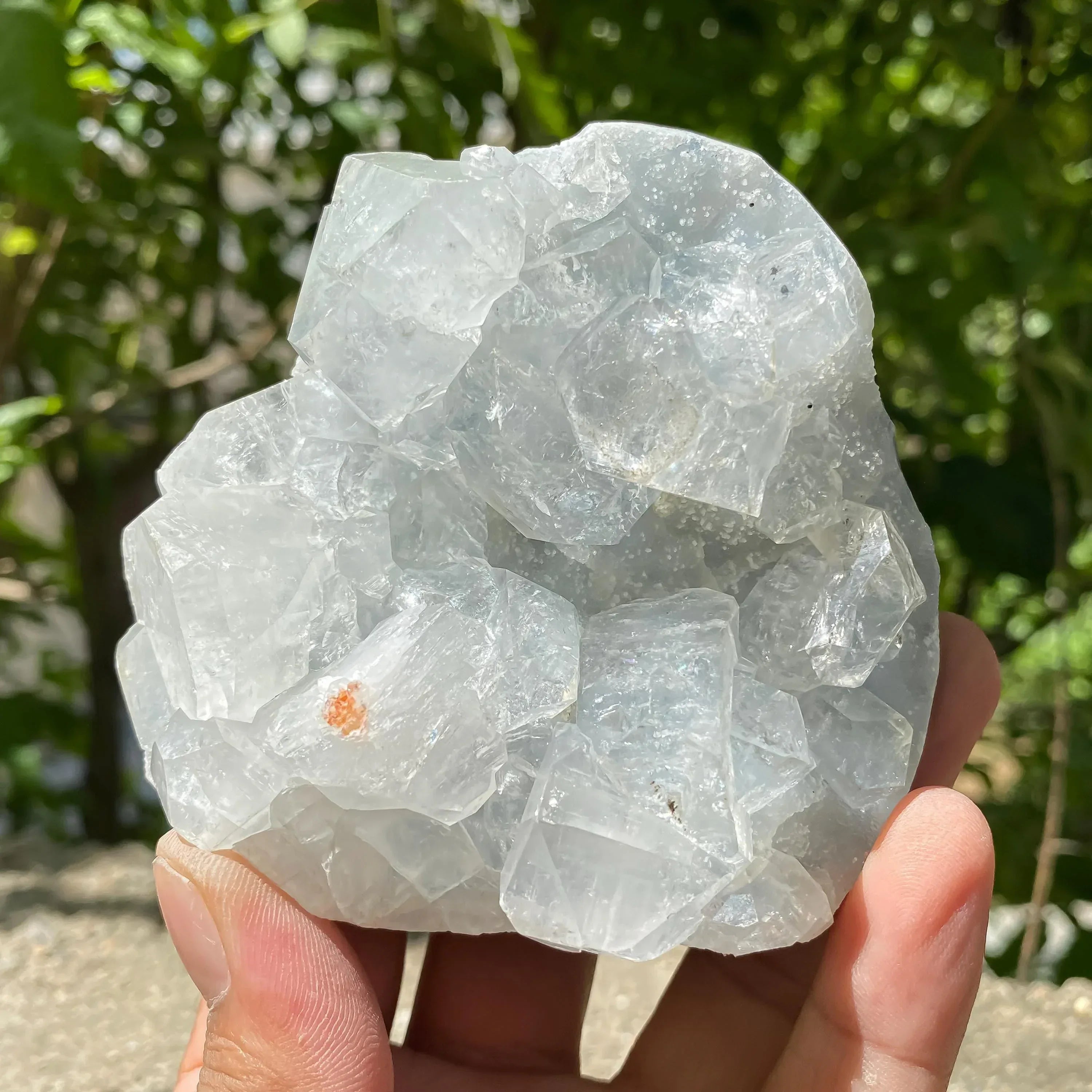Natural Apophyllite Reiki Healing Stone for Energy, 465gm Meditation, Chakra Balancing, Spiritual Decor Cluster Zeolite