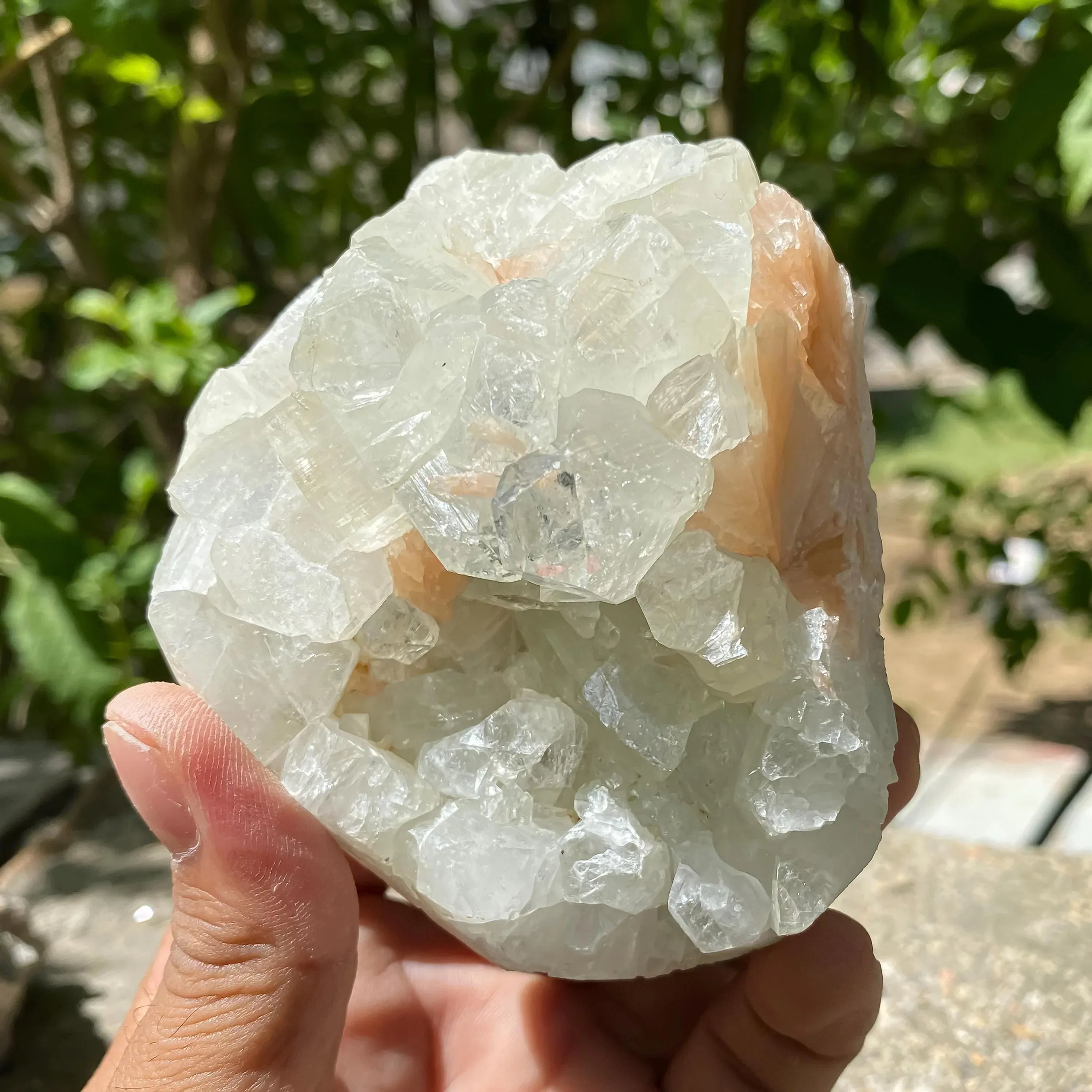 Raw White Apophyllite Cluster: 500gm Rare Crystal Specimen, Home Decor Zeolite