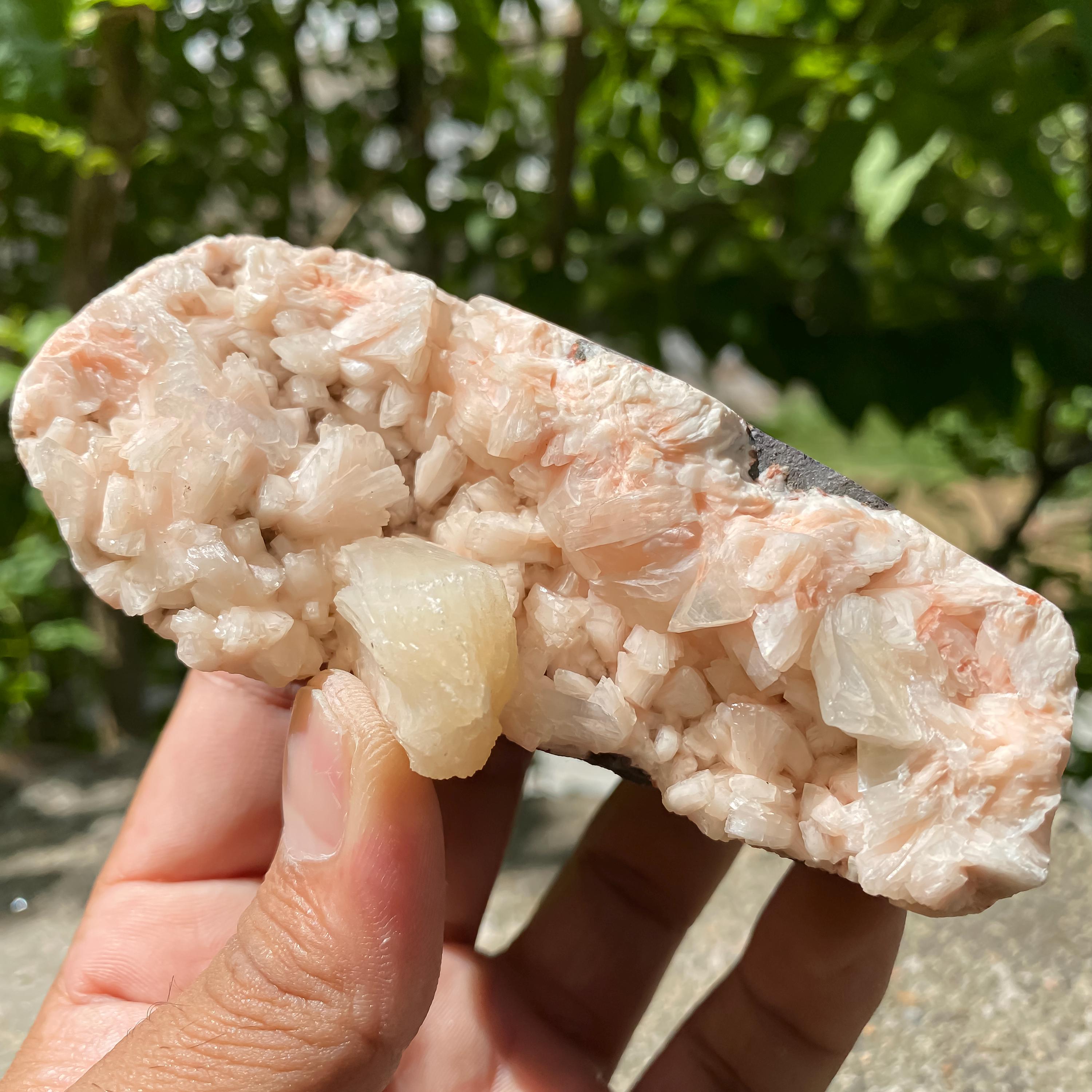 Stilbite Apophyllite : Natural Mineral Specimen, Raw Rough Mineral 255gm