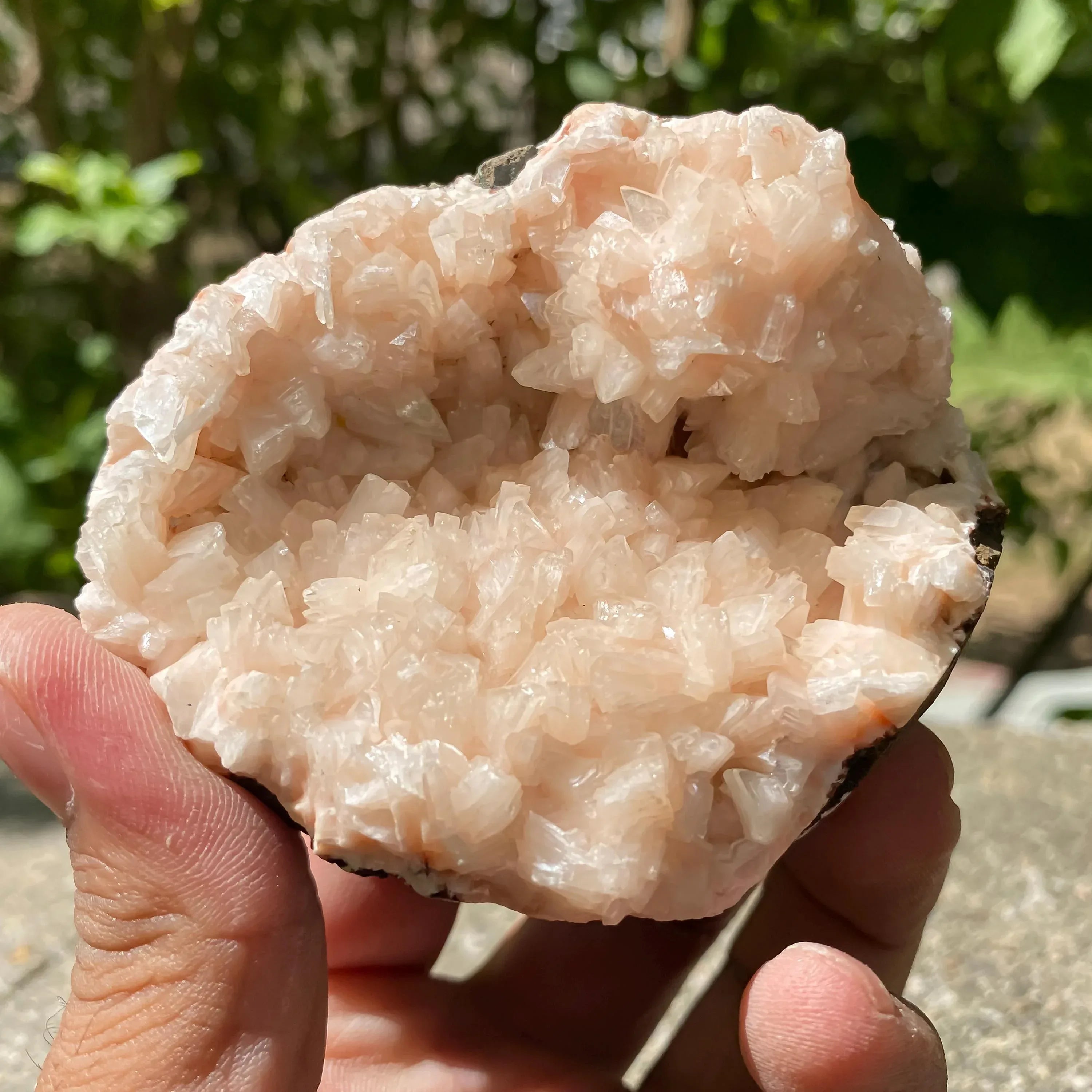 Peach Stilbite Apophyllite Cluster | 300gm Reiki Healing Crystal Zeolite