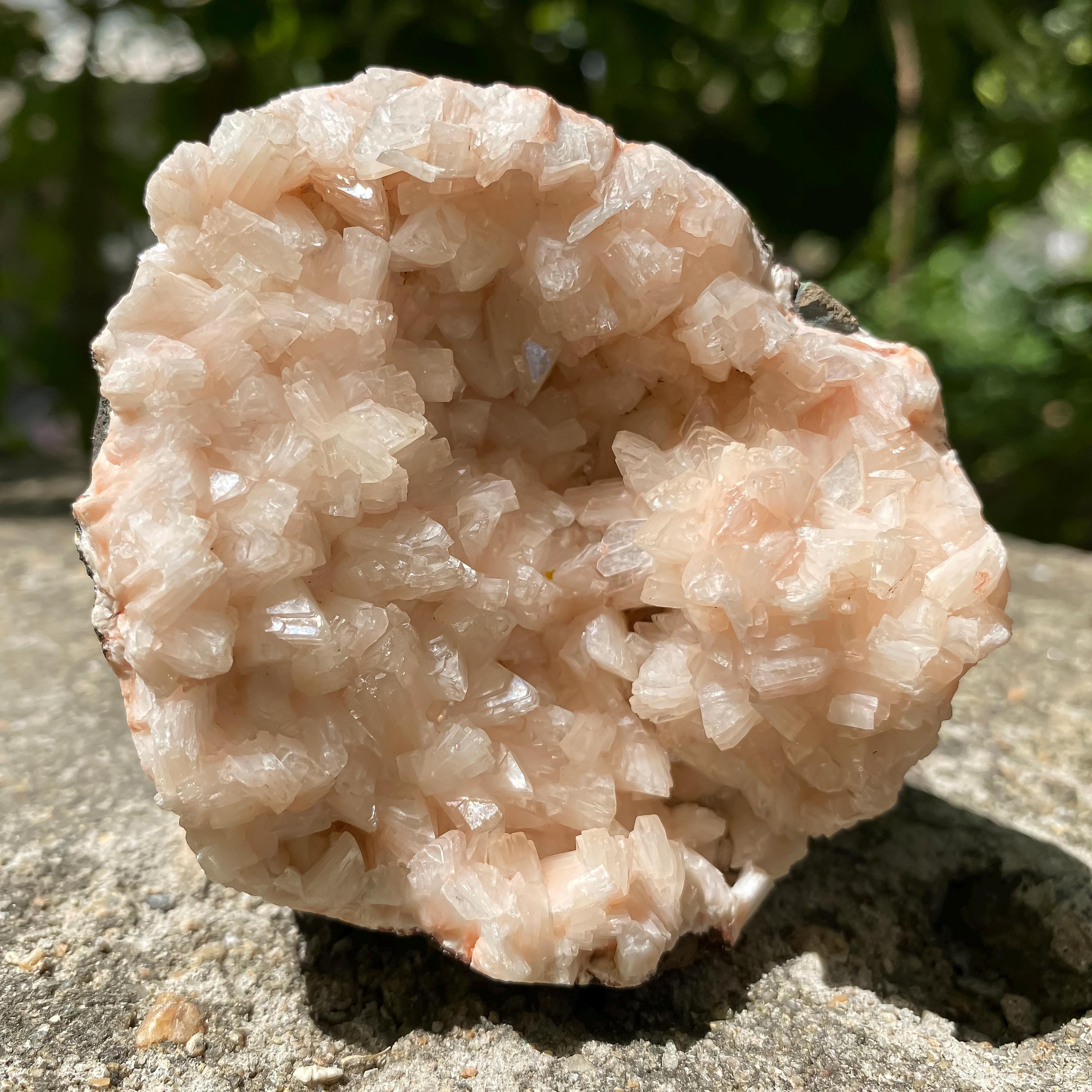 Peach Stilbite Apophyllite Cluster | 300gm Reiki Healing Crystal