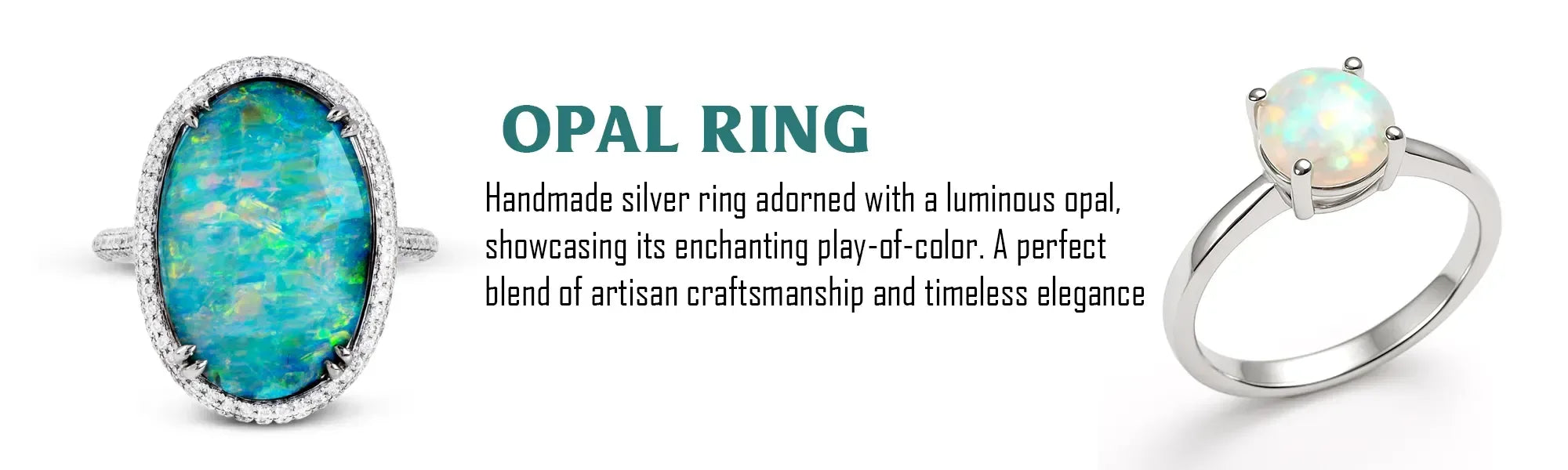 Opal Ring Jewelry Collection - Exquisite Gemstone Accessories - Himalya Quartz