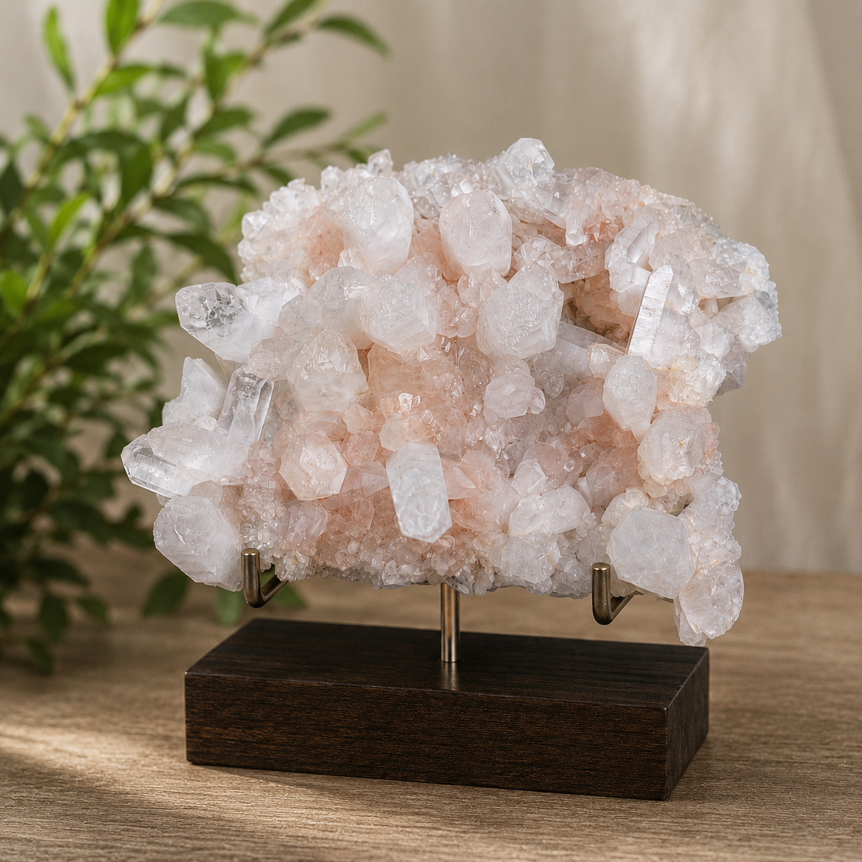 Natural Himalayan Pink Quartz Cluster 500g Healing Crystal