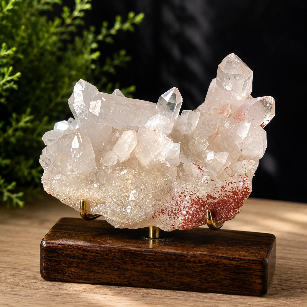 Pink Himalayan Quartz Samadhi Raw Crystal Mineral Cluster Healing Collector Piece