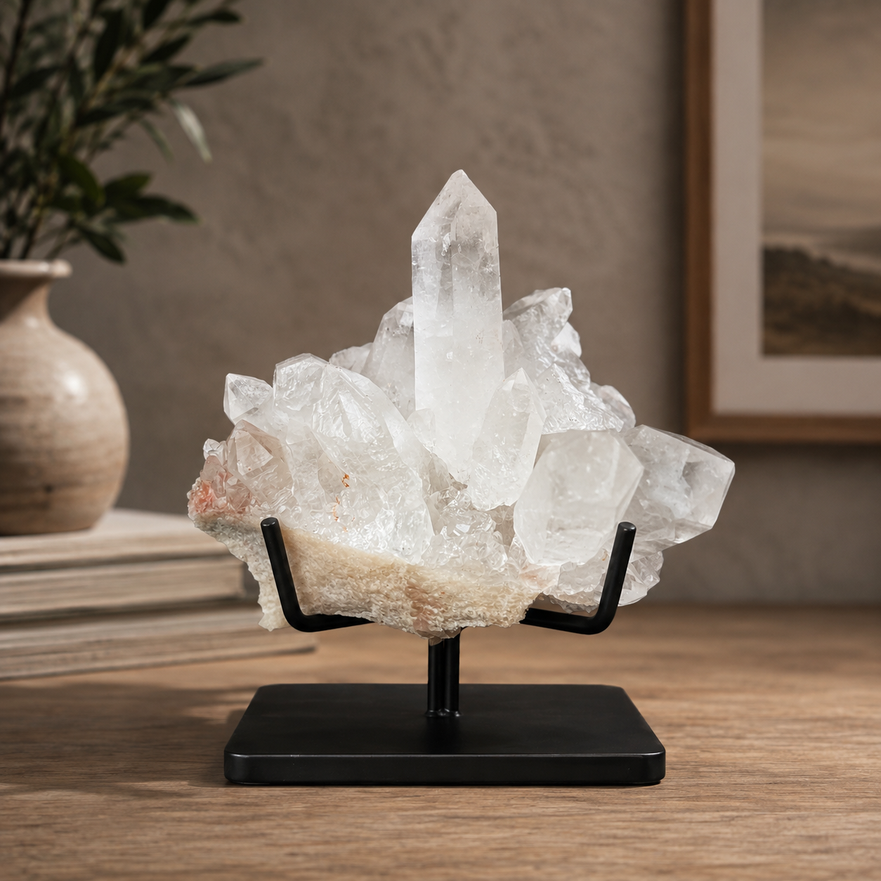 Raw Himalayan Quartz Cluster 410g Healing Stone for Chakra Reiki and Crystal Display