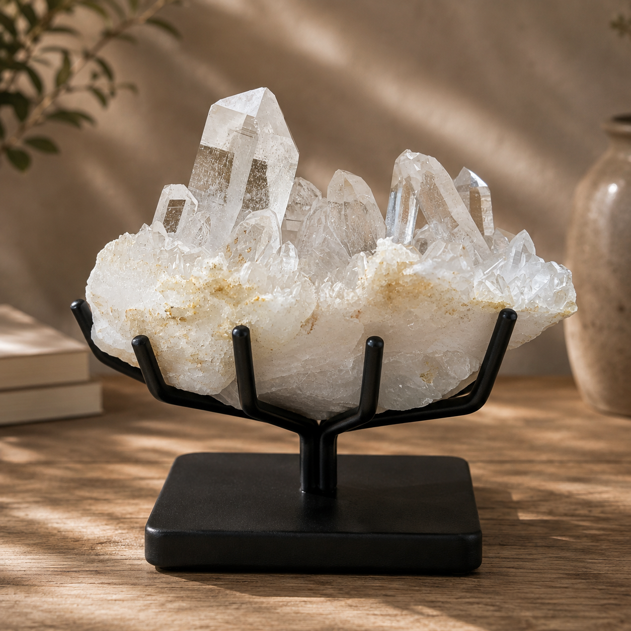 Authentic Himalayan White Quartz Crystal 300g Natural Mineral Specimen for Reiki Meditation