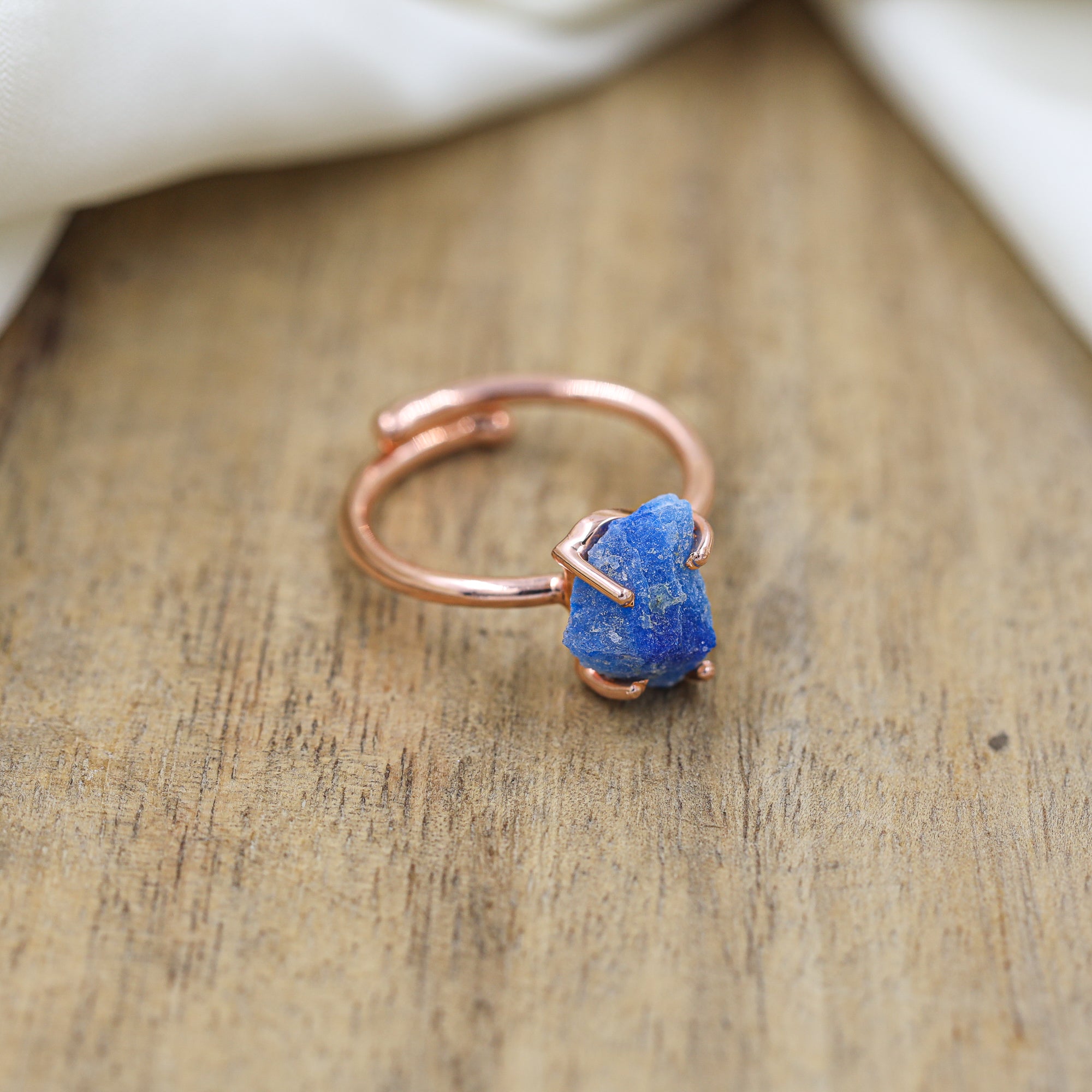 Afghanite Ring in 925 Sterling Silver Natural Color Change Rough Stone Adjustable Handmade Jewelry
