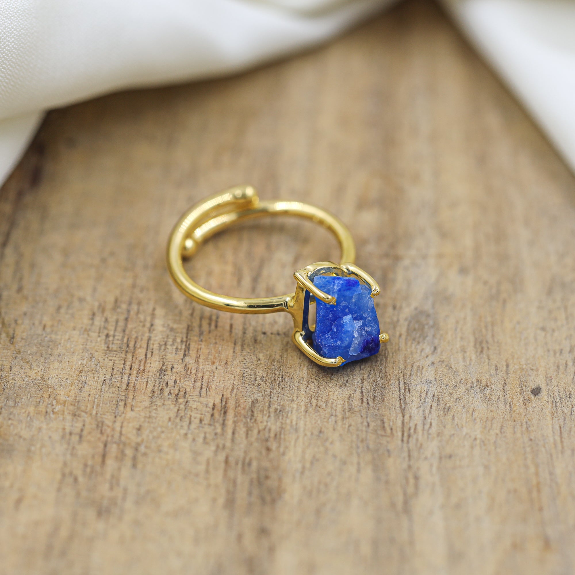 Afghanite Ring in 925 Sterling Silver Natural Color Change Rough Stone Adjustable Handmade Jewelry